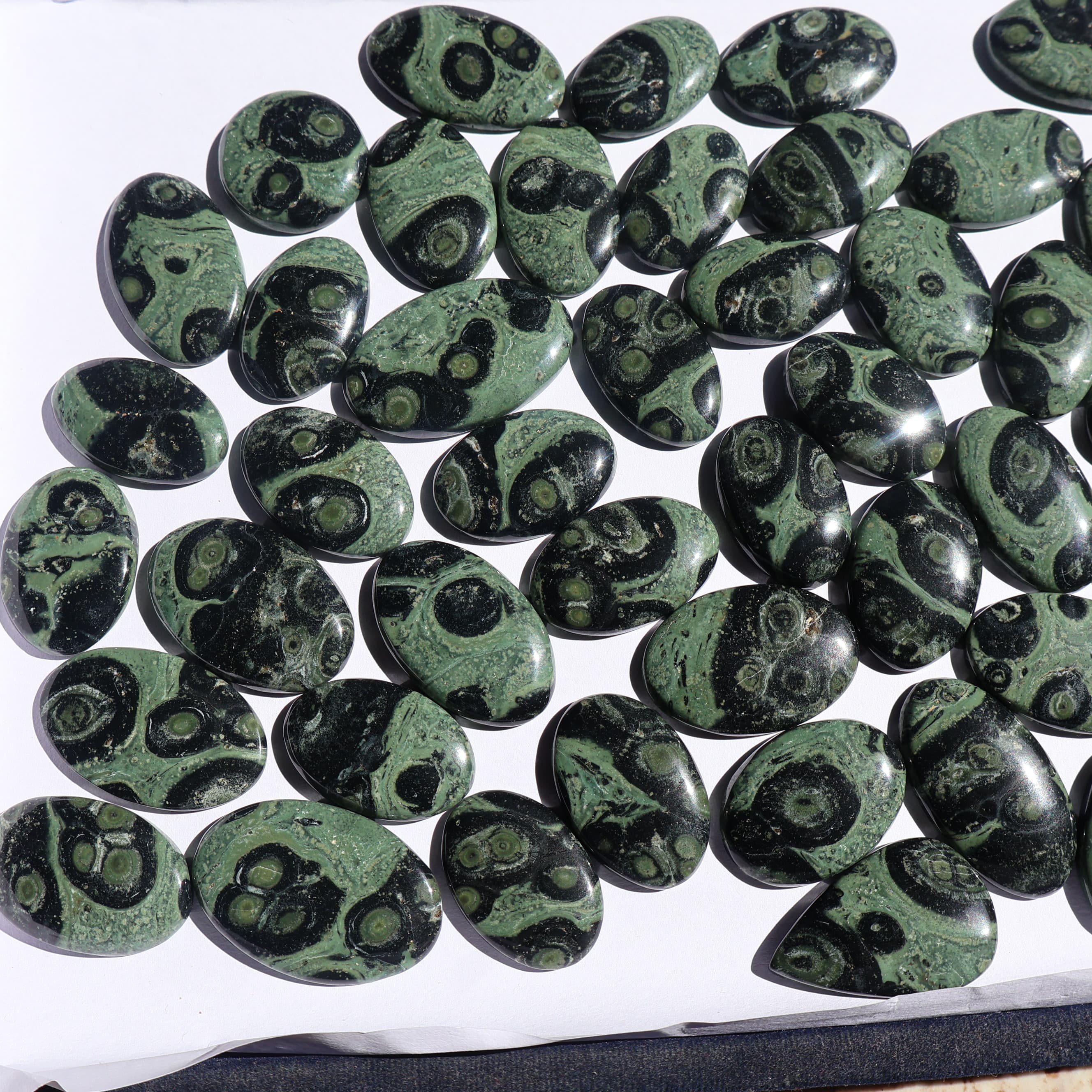 Natural Khambaba Jasper Mix -Size Gemstone (Cabochon ) Star Galaxy Jasper 