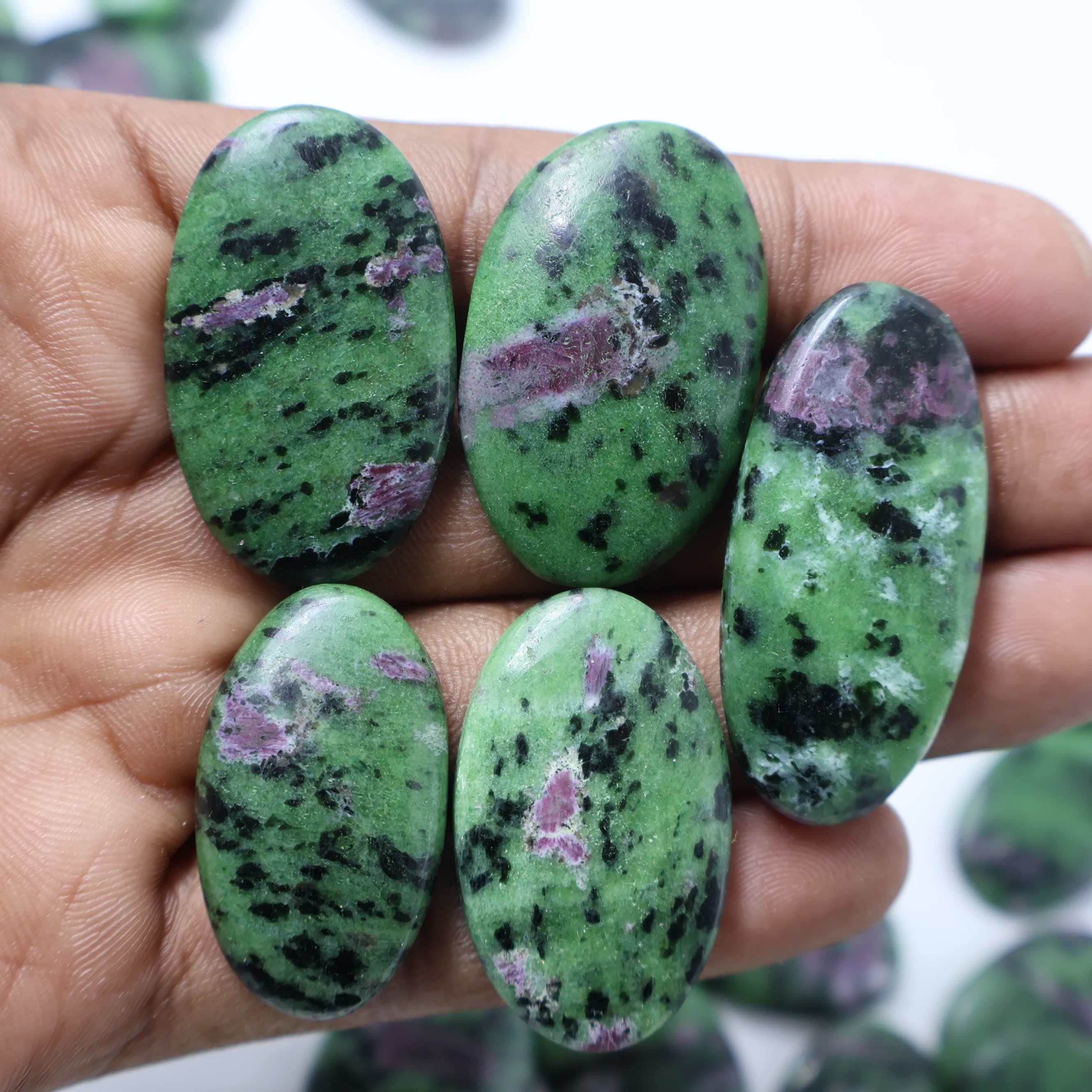 Natural Ruby Zoisite Mix Shape -Size Gemstone (Cabochon ) Ruby Zoisite