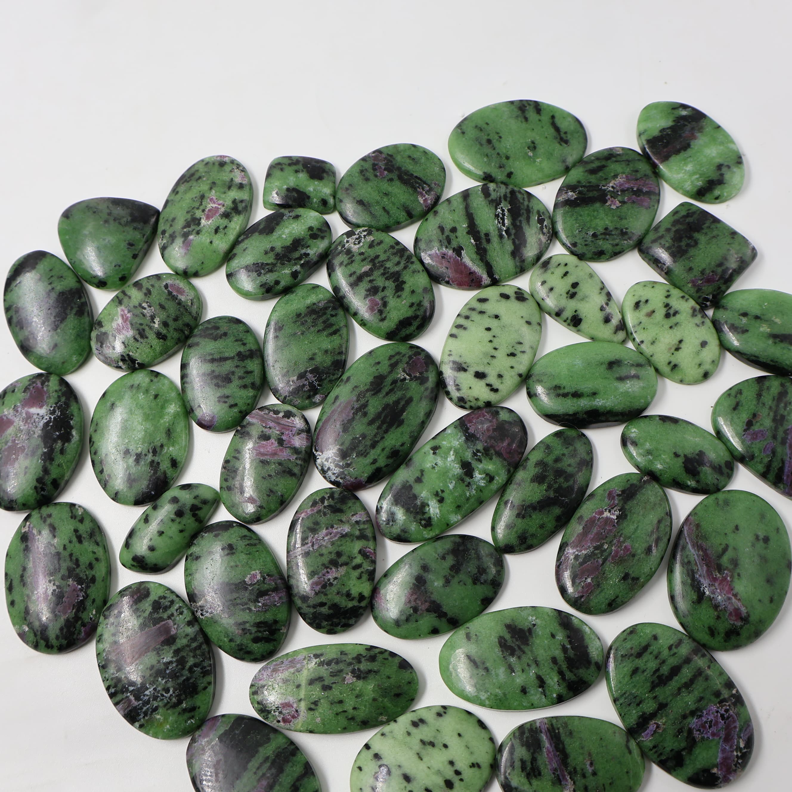 Natural Ruby Zoisite Mix Shape -Size Gemstone (Cabochon ) Ruby Zoisite