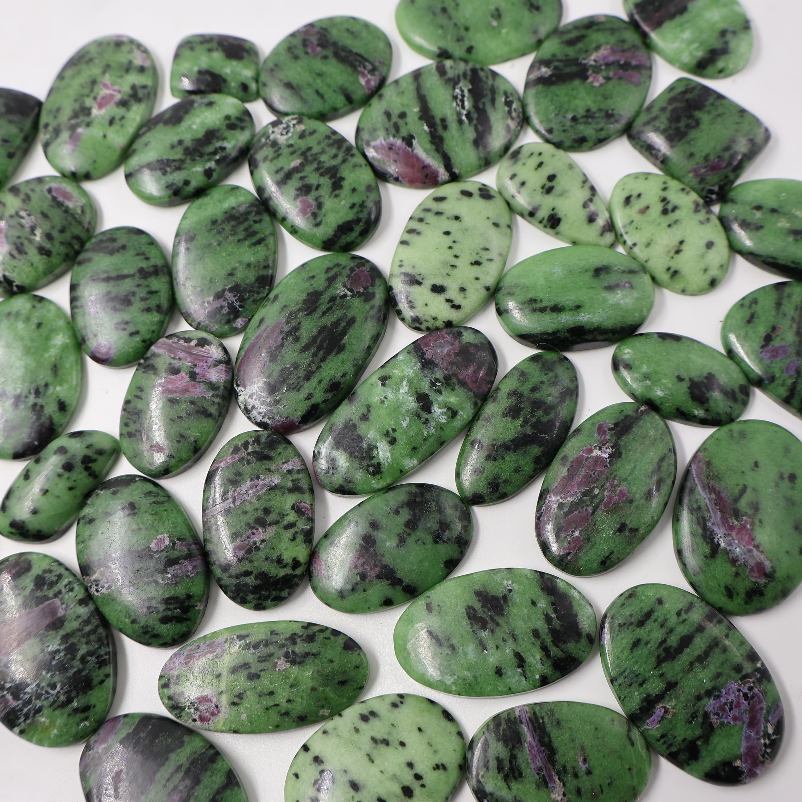 Natural Ruby Zoisite Mix Shape -Size Gemstone (Cabochon ) Ruby Zoisite