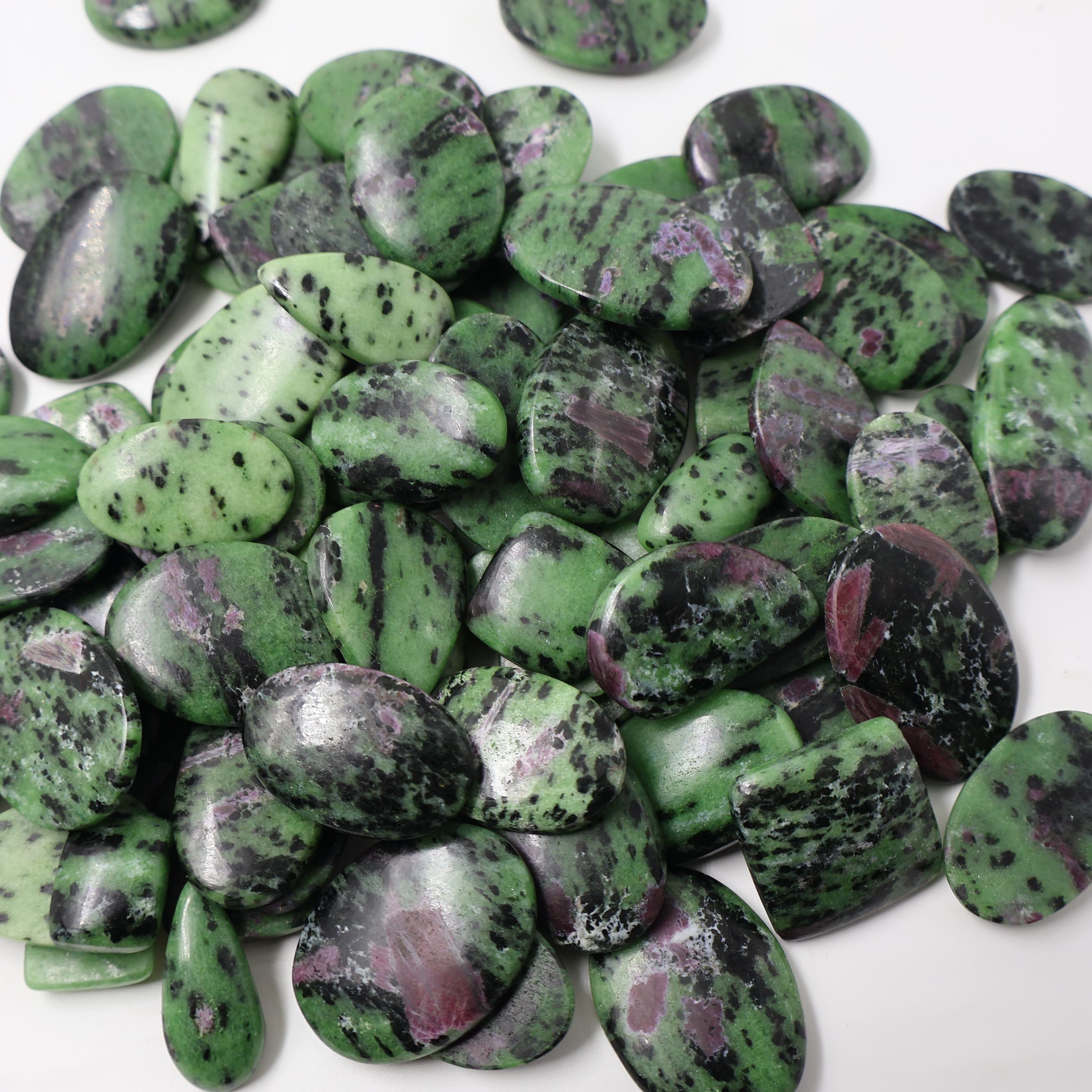 Natural Ruby Zoisite Mix Shape -Size Gemstone (Cabochon ) Ruby Zoisite