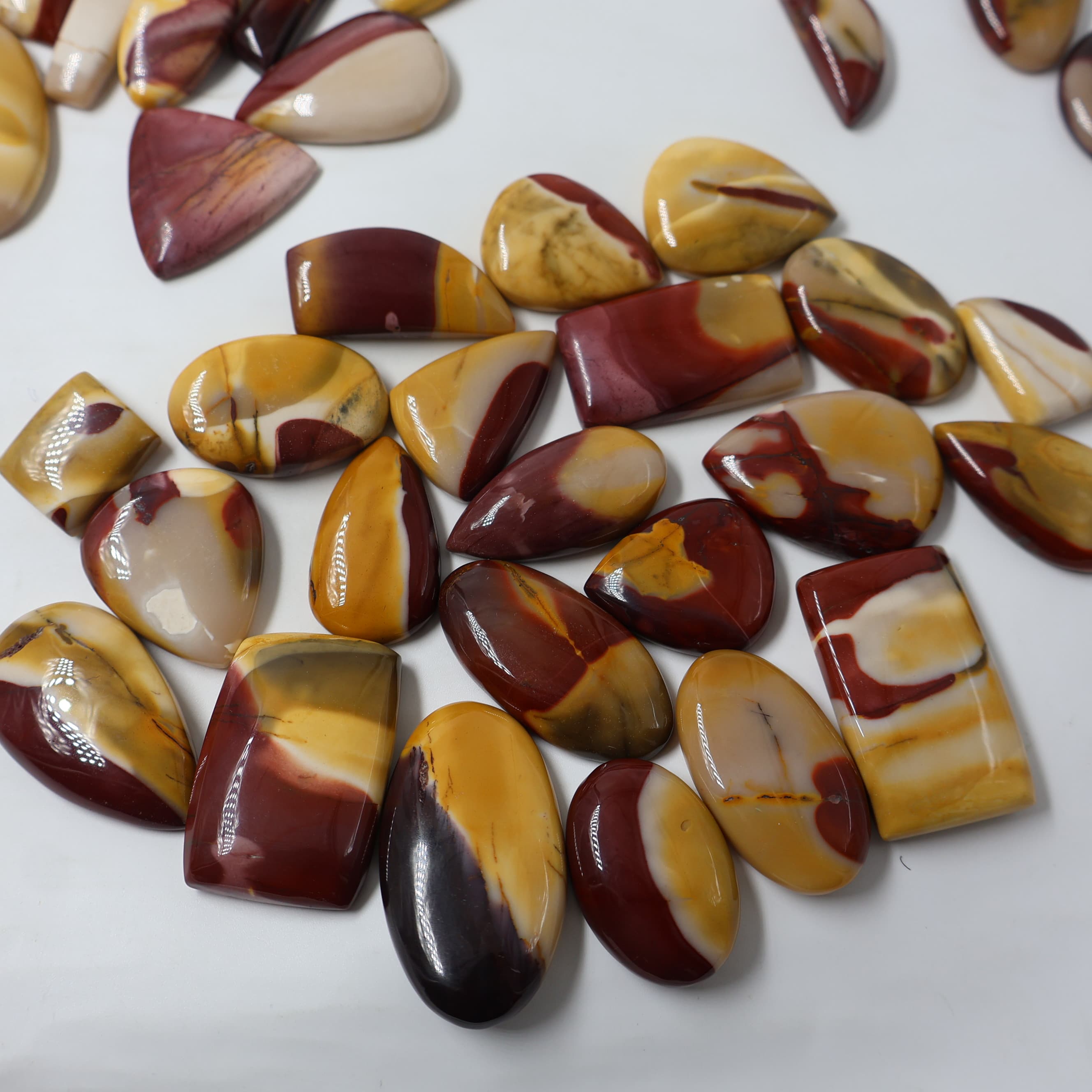 Natural Mookite Jasper  Mix Shape -Size Gemstone (Cabochon )  Mookite Jasper  