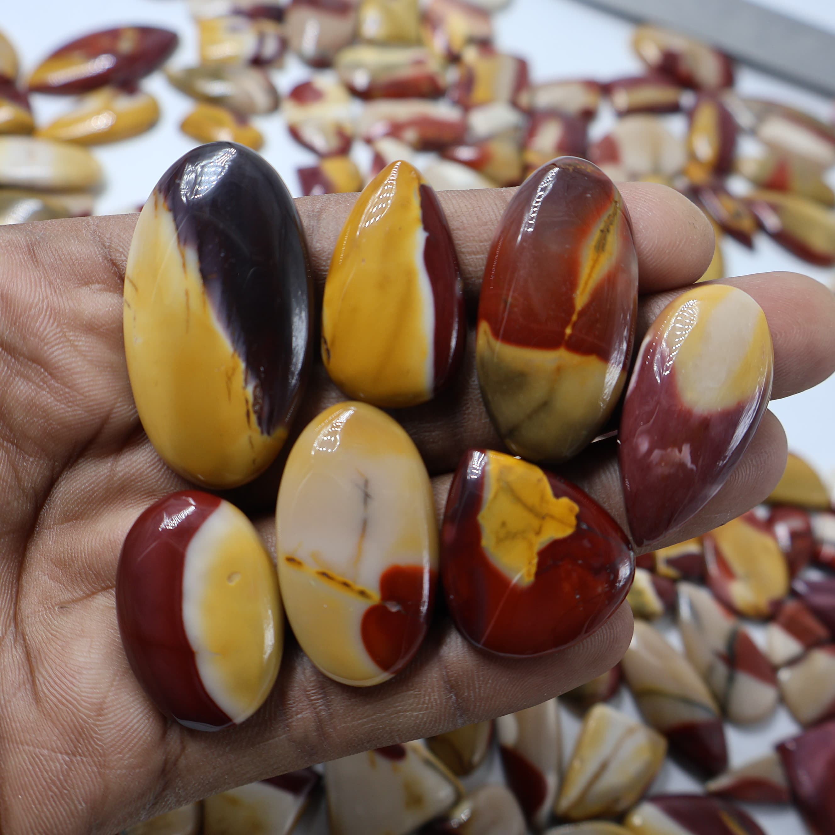 Natural Mookite Jasper  Mix Shape -Size Gemstone (Cabochon )  Mookite Jasper  