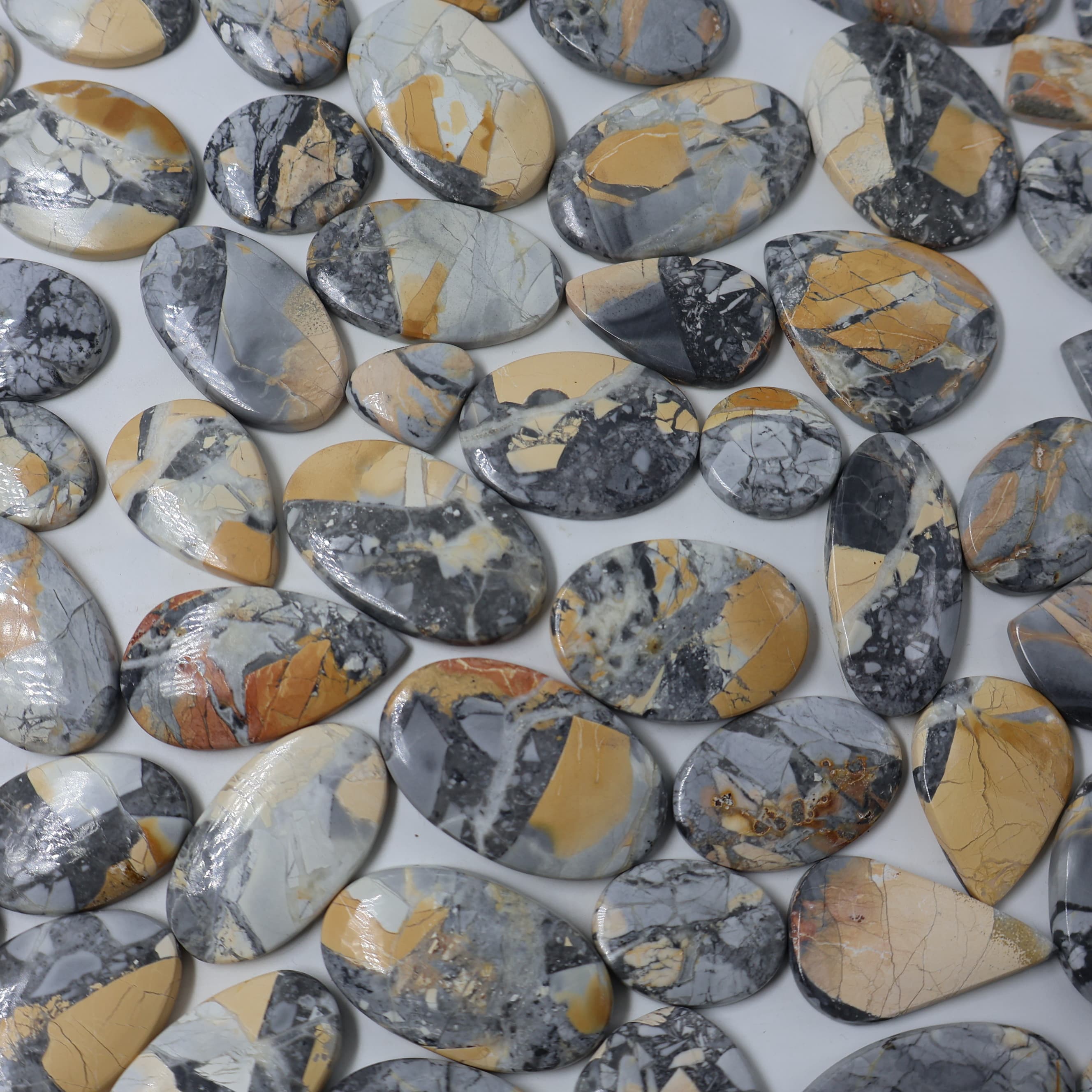 Natural Buy Maligano Jasper  Mix Shape -Size Gemstone (Cabochon )  Maligano Jasper