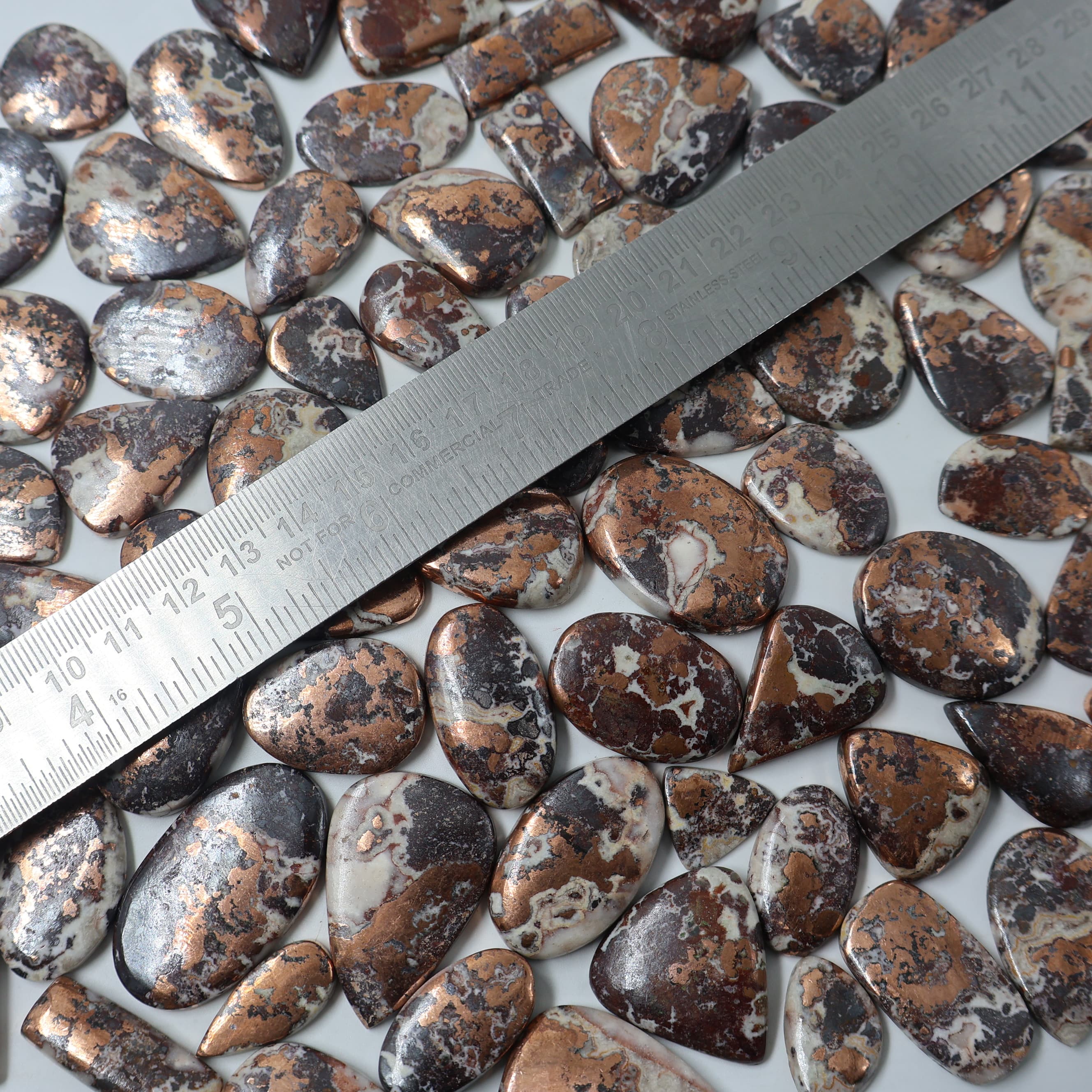 Natural Buy Native Copper Mix Shape -Size Gemstone (Cabochon )  Native Copper