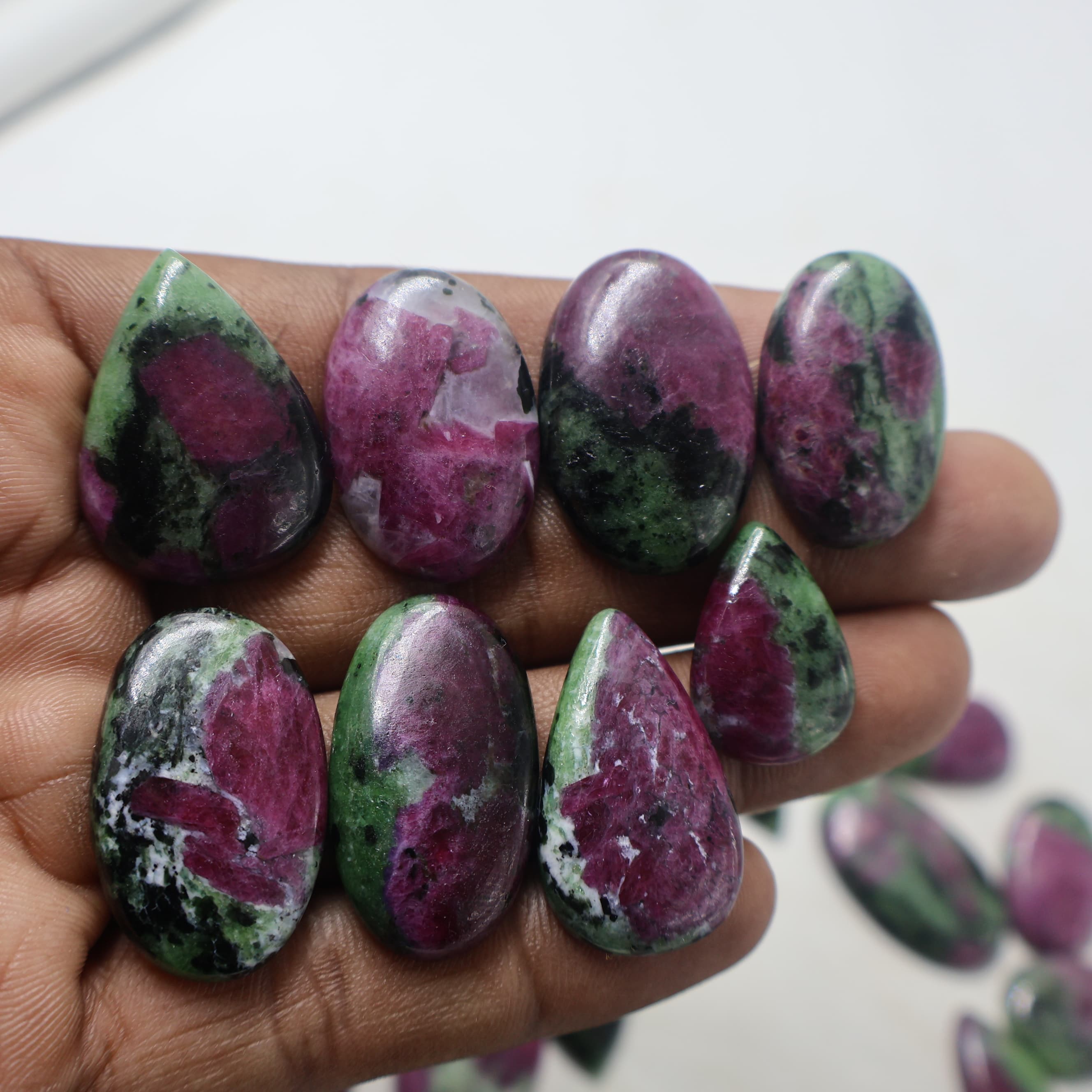 Natural Ruby Zoisite Mix  -Size Gemstone (Cabochon )  Ruby Zoisite
