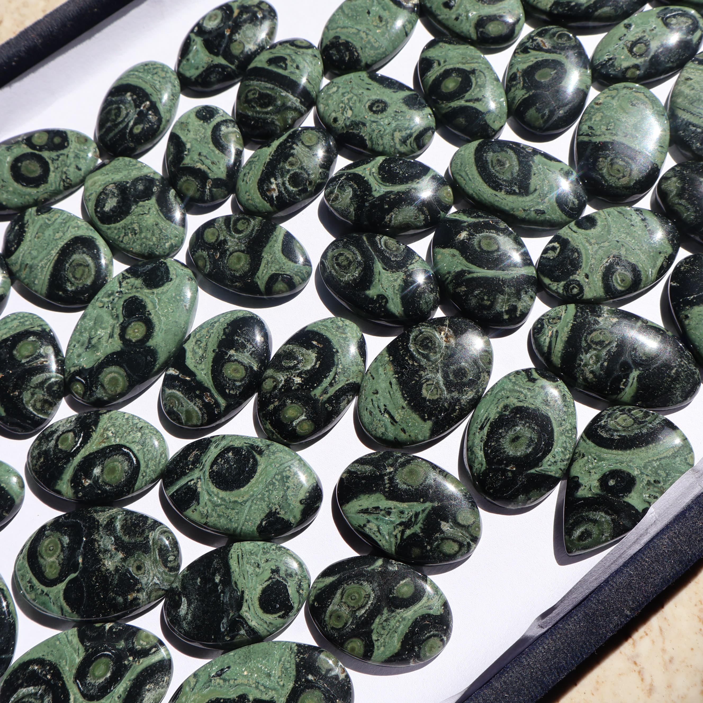 Natural Star Galaxy Jasper  Mix-Size Gemstone (Cabochon ) Khambaba Jasper