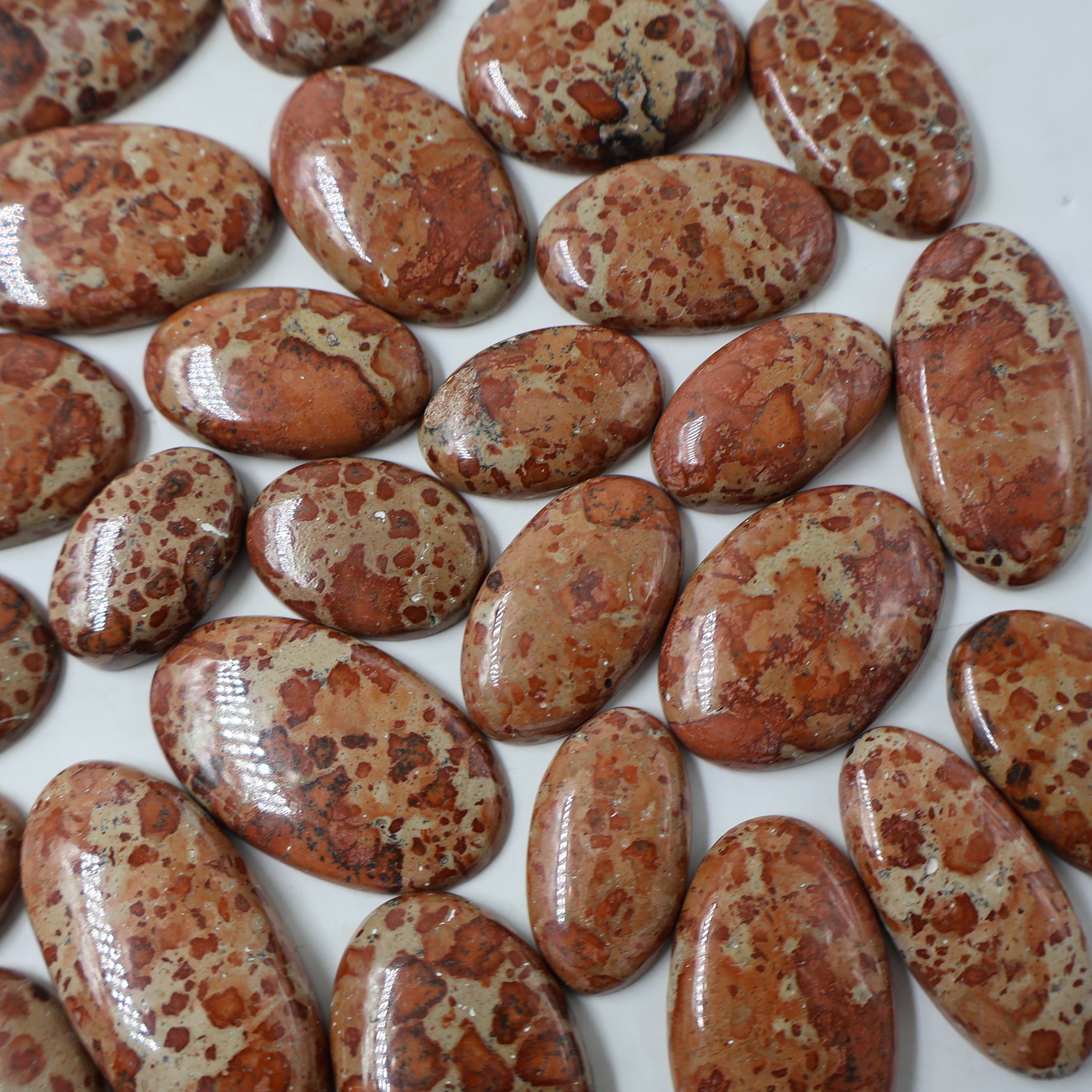 Natural Asteroid Jasper Oval -Size Gemstone (Cabochon ) Asteroid Jasper