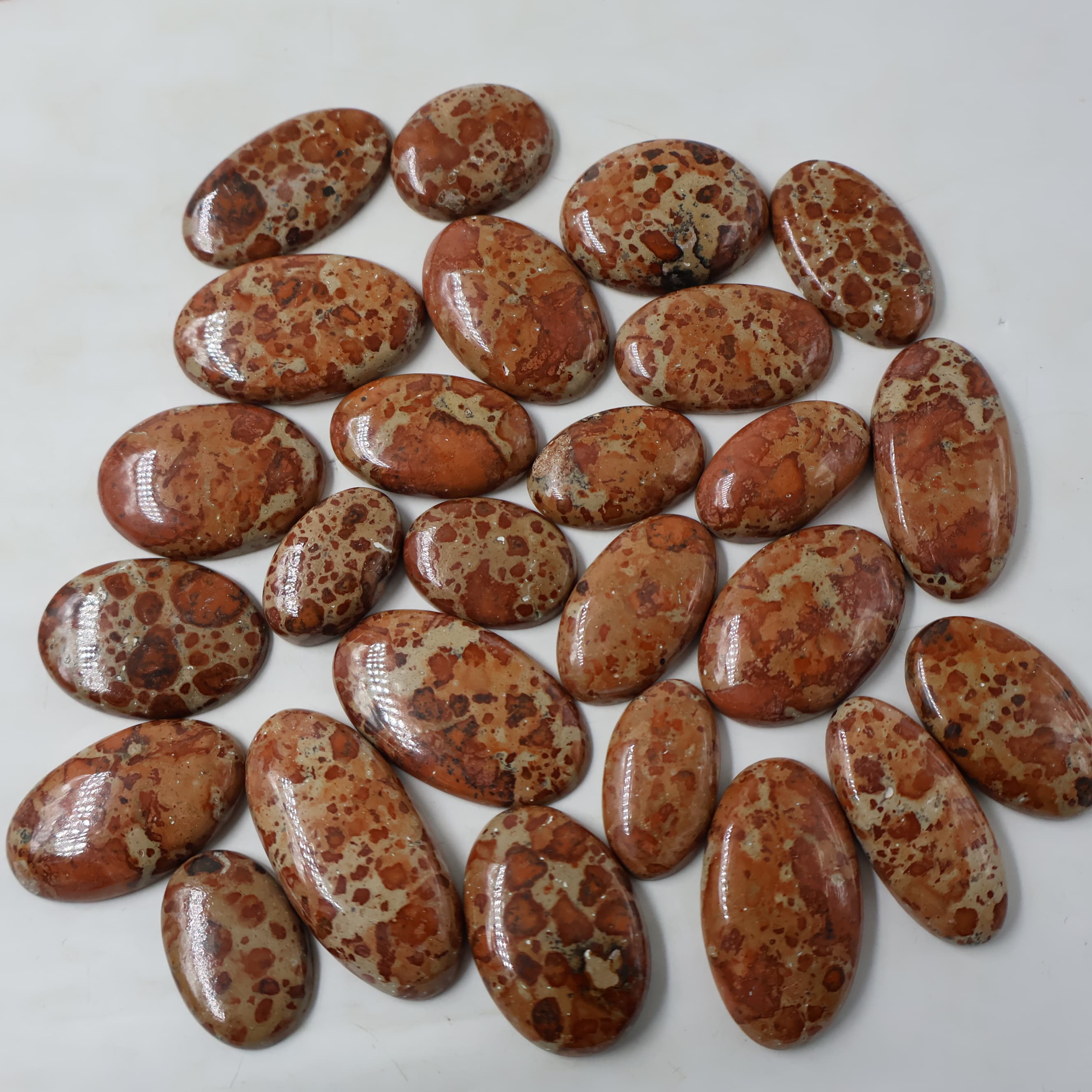Natural Asteroid Jasper Oval -Size Gemstone (Cabochon ) Asteroid Jasper