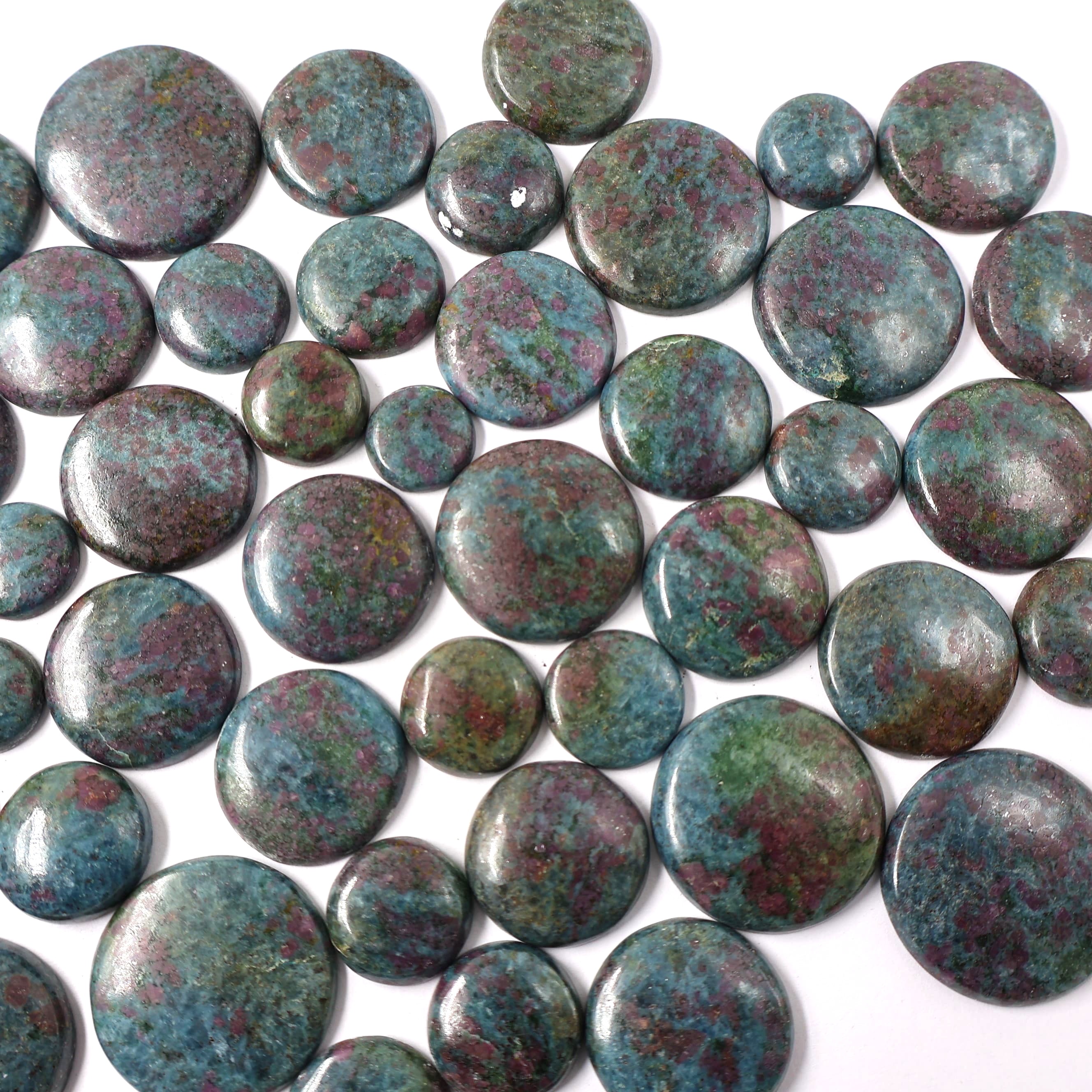 Natural Ruby Kyanite Mix Shape -Size Gemstone (Cabochon ) Ruby 
