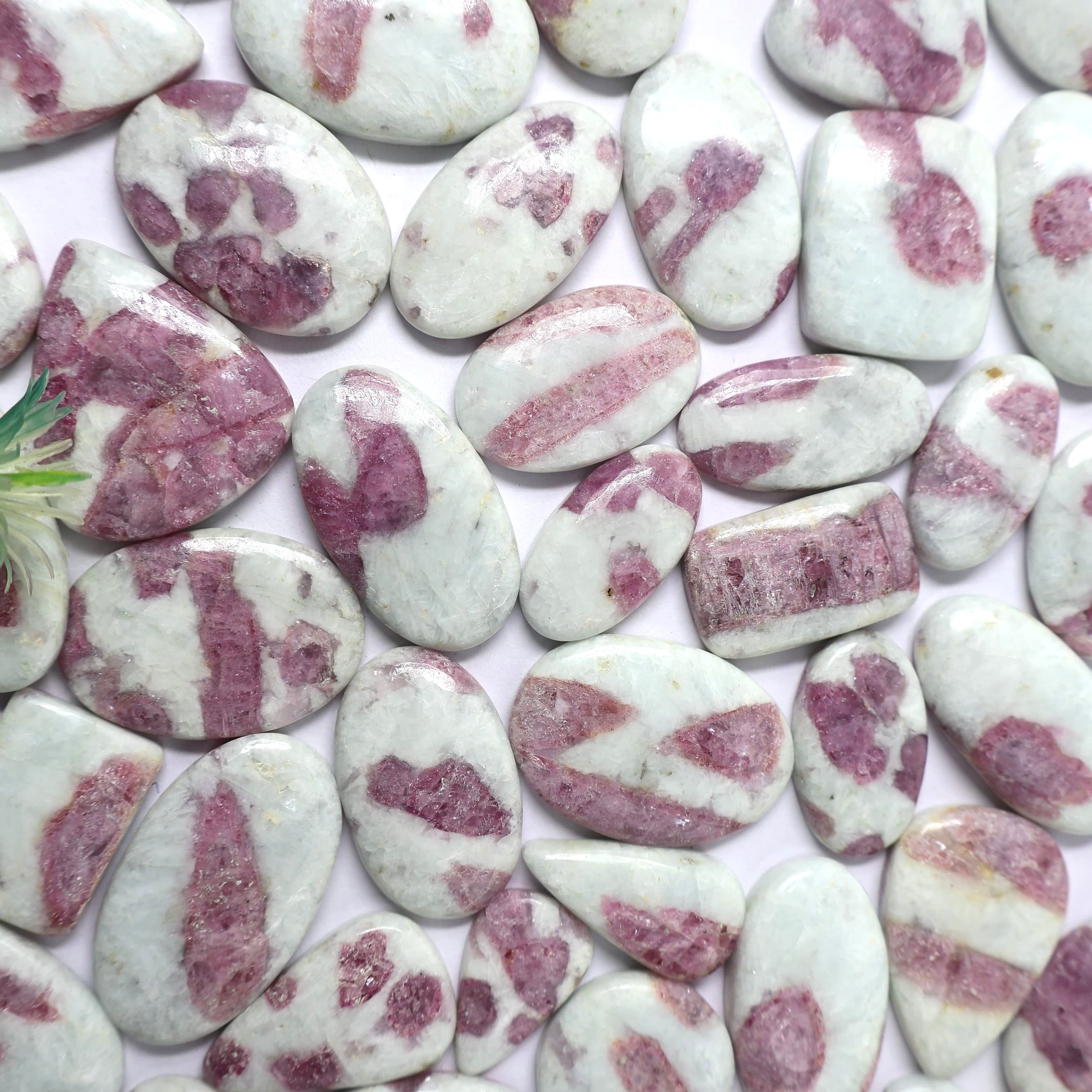 Natural Pink Tourmaline Mix  -Size Gemstone (Cabochon ) Tourmaline 