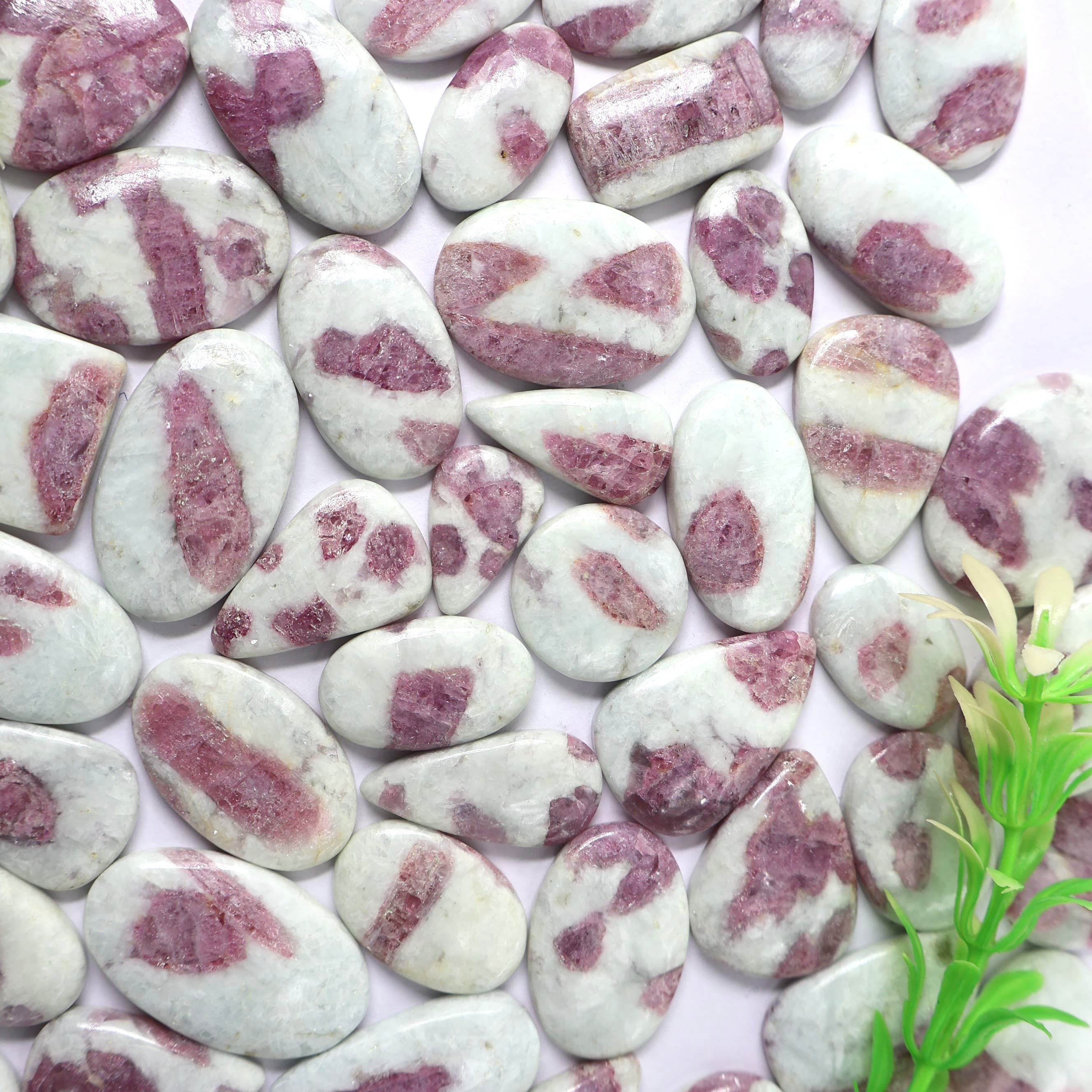 Natural Pink Tourmaline Mix  -Size Gemstone (Cabochon ) Tourmaline 
