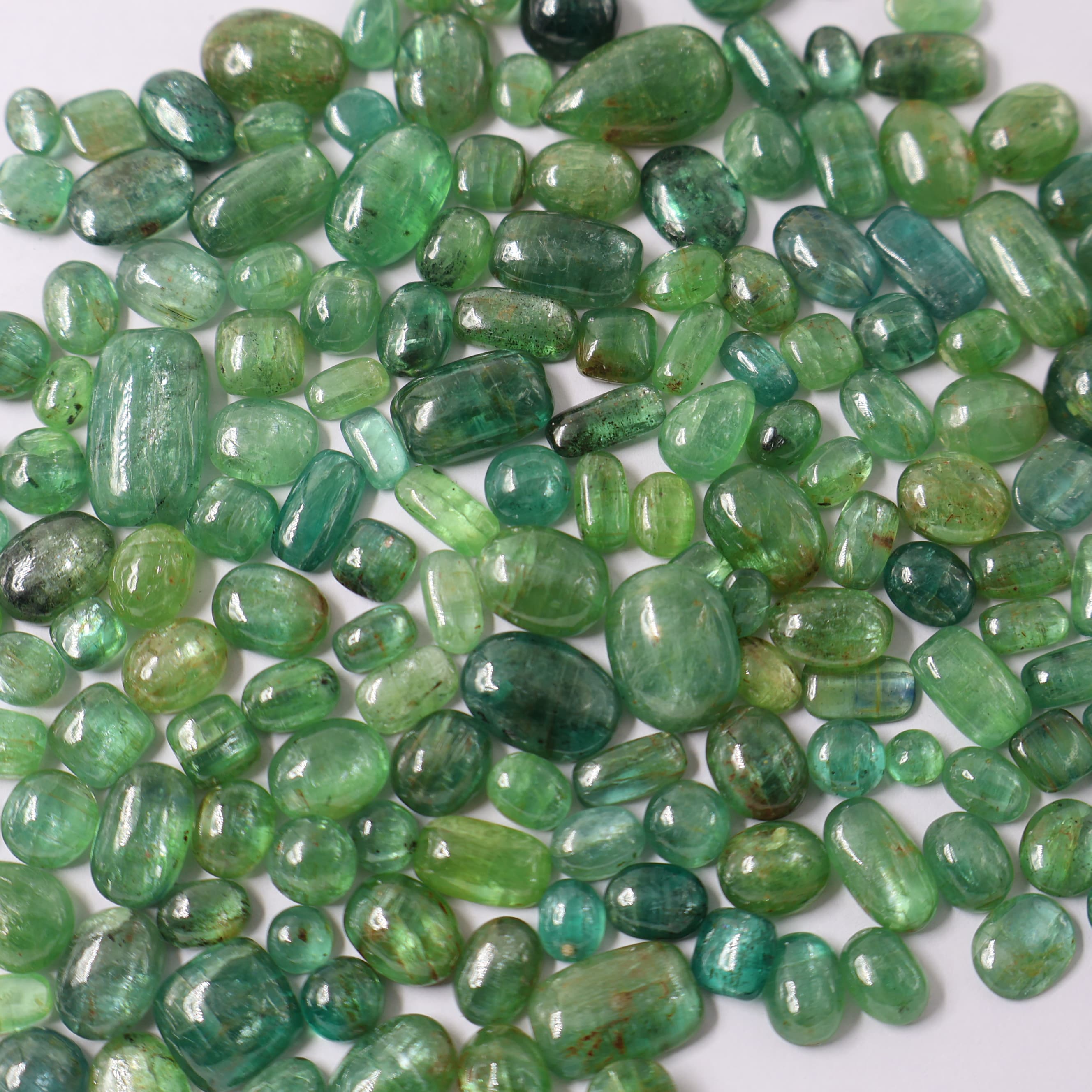 Natural Mint Kyanite Mix Shape -Size Gemstone (Cabochon ) Mint Kyanite