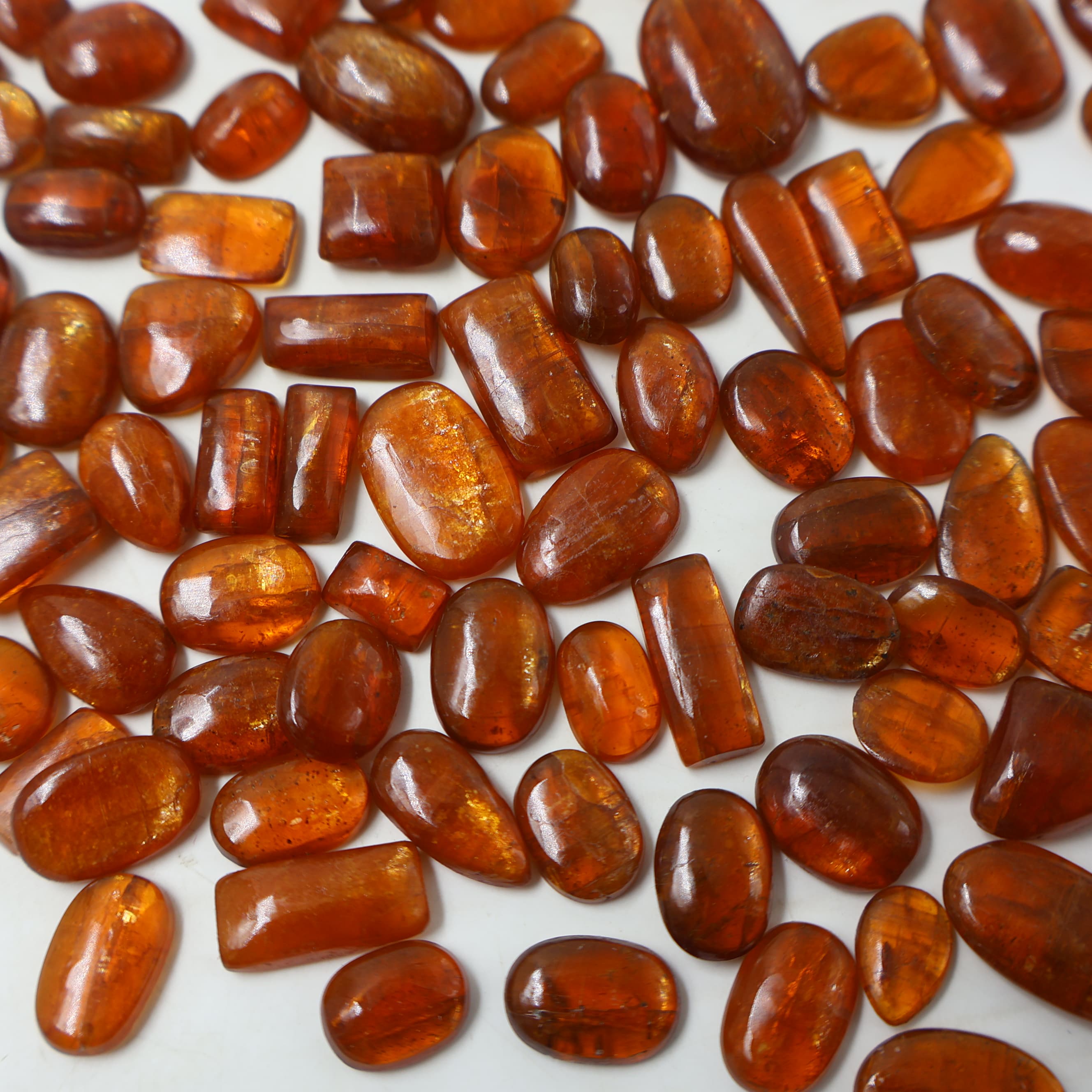 Natural Orange Kyanite Mix Shape -Size Gemstone (Cabochon ) Orange Kyanite