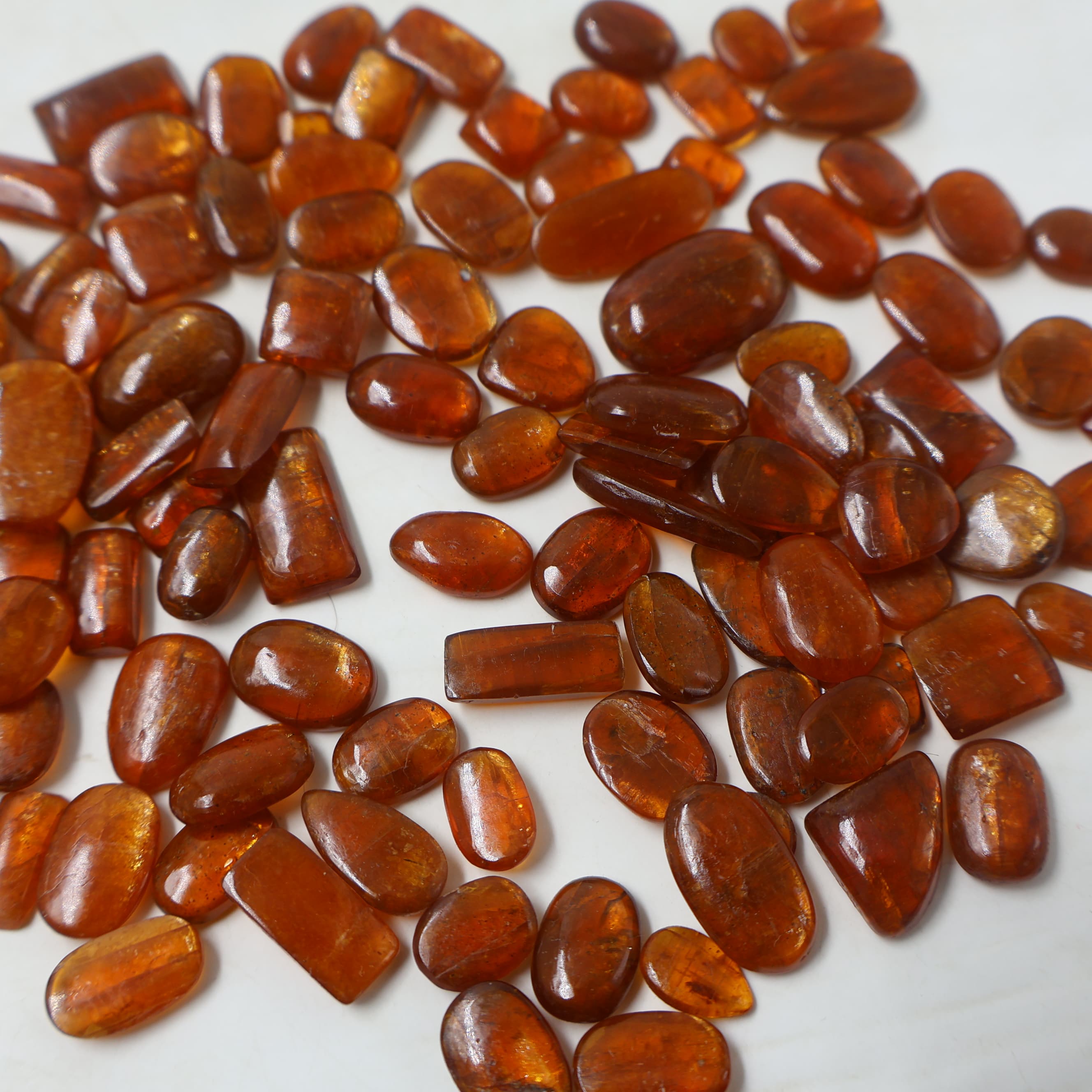 Natural Orange Kyanite Mix Shape -Size Gemstone (Cabochon ) Orange Kyanite