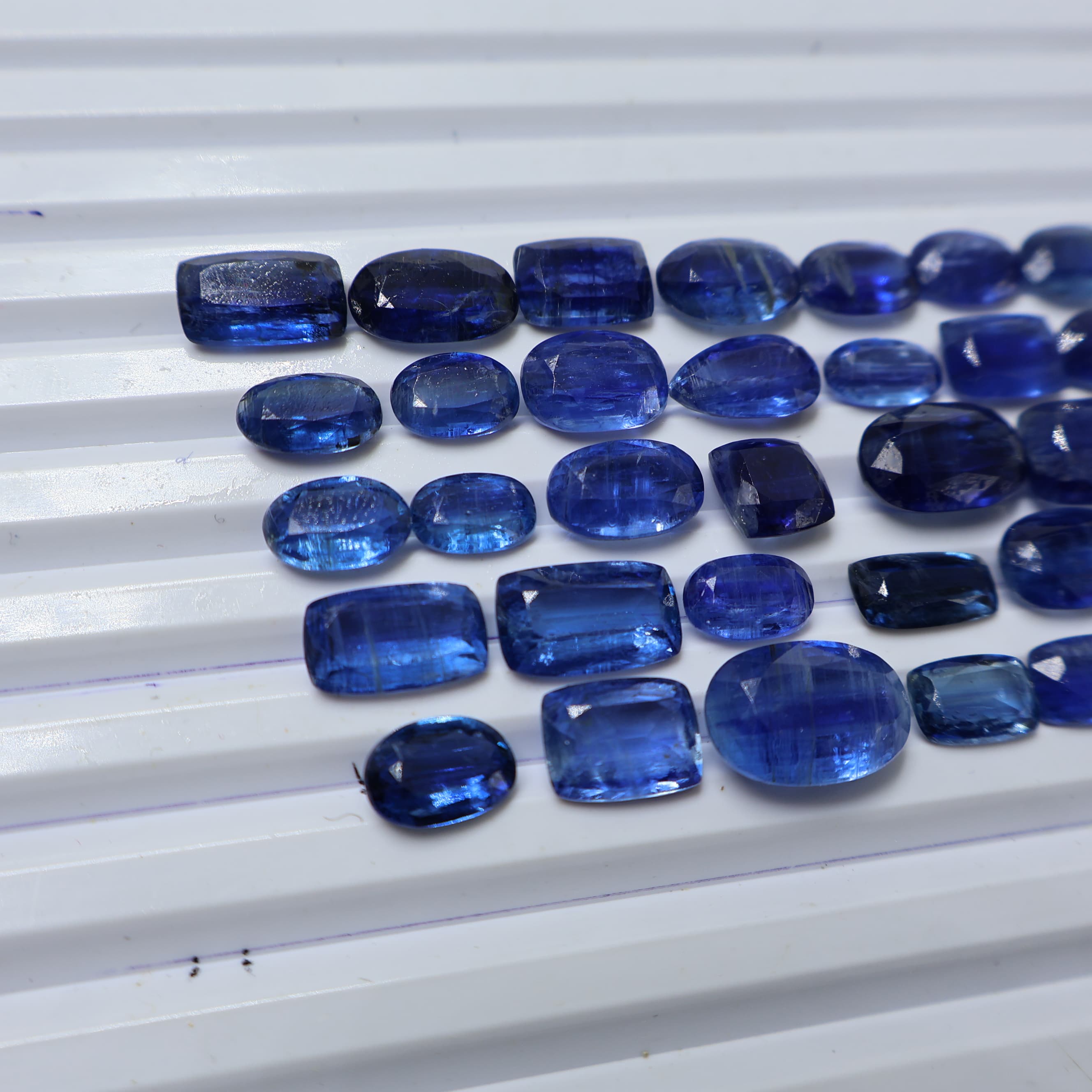Natural Blue Kyanite Faceted Mix Shape -Size Gemstone (Cabochon ) Blue Kyanite