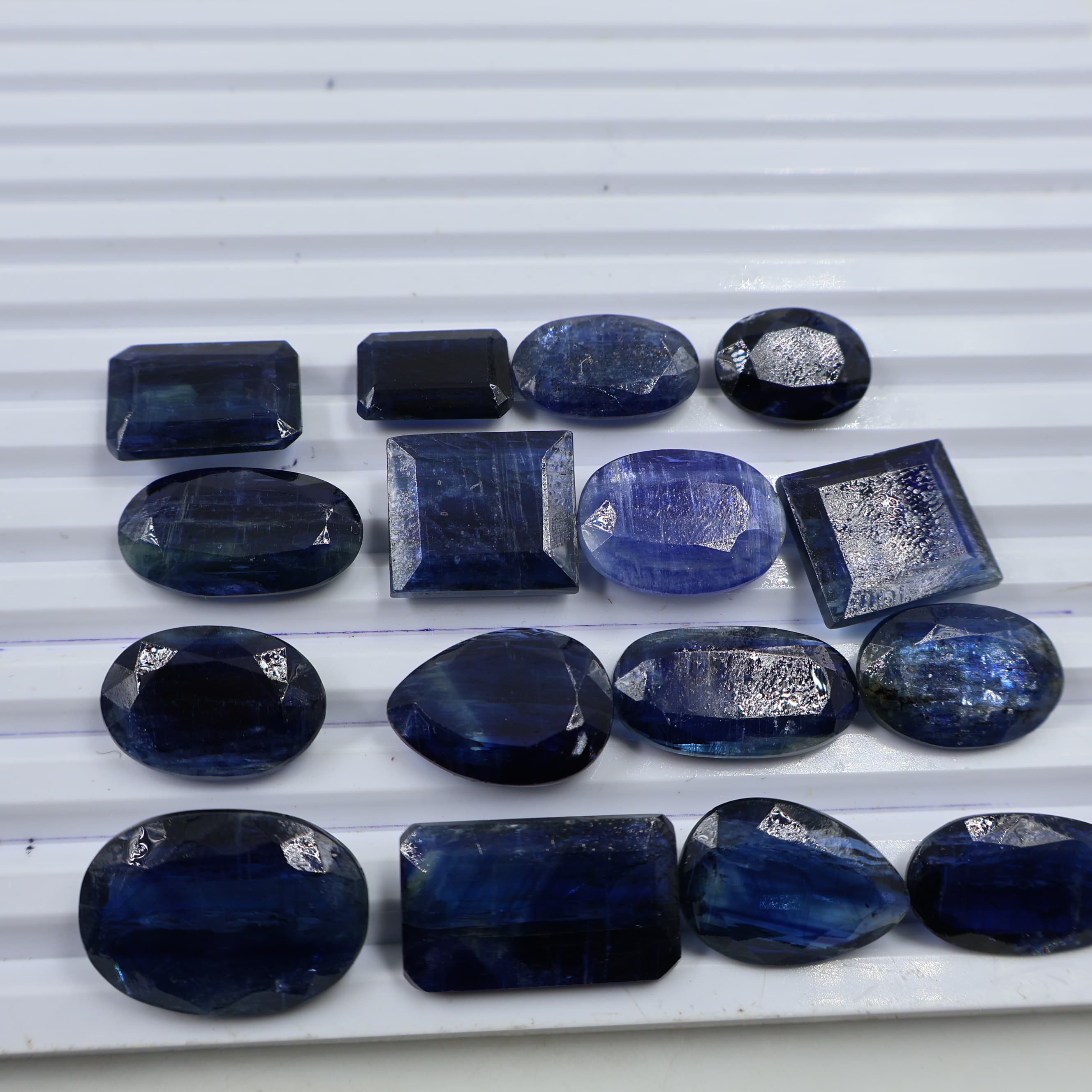 Natural Blue Kyanite Faceted Mix Shape -Size Gemstone (Cabochon ) Blue Kyanite