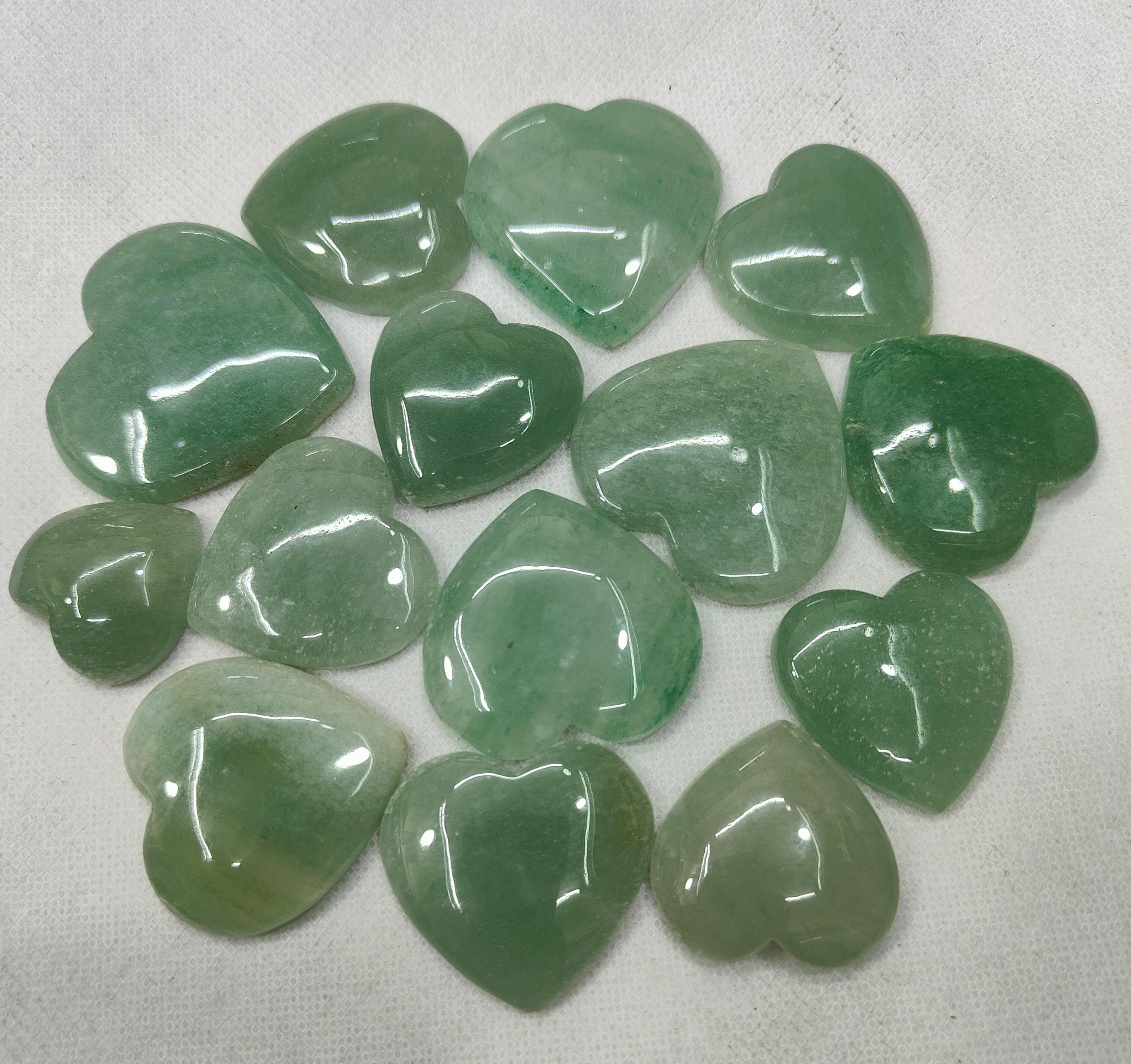 Natural Amzonite Heart Shape  -Size Gemstone (Cabochon ) Amzonite 