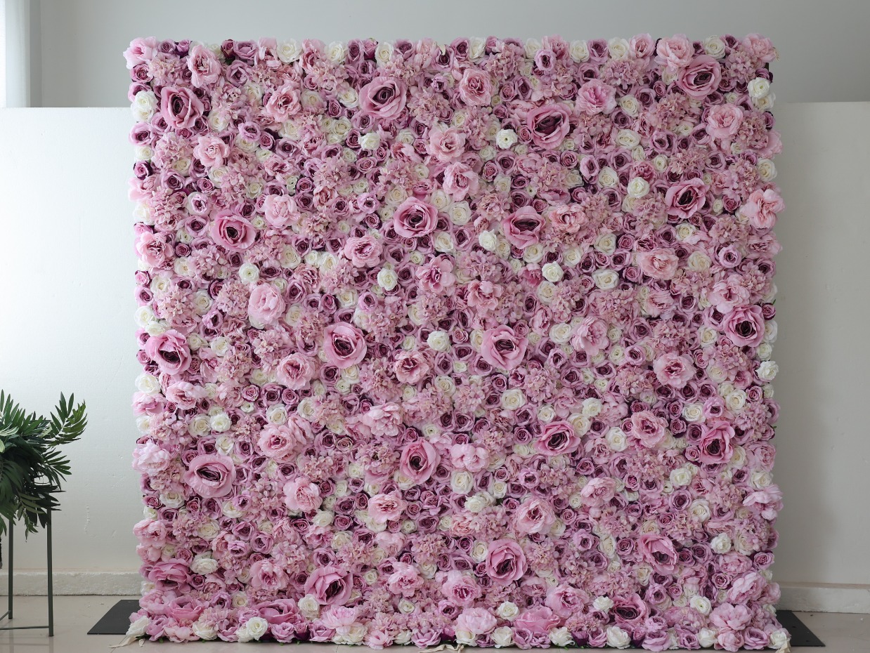 Pink Passion Flower Wall