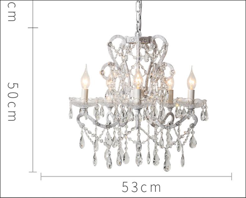 White and Crystal Chandelier