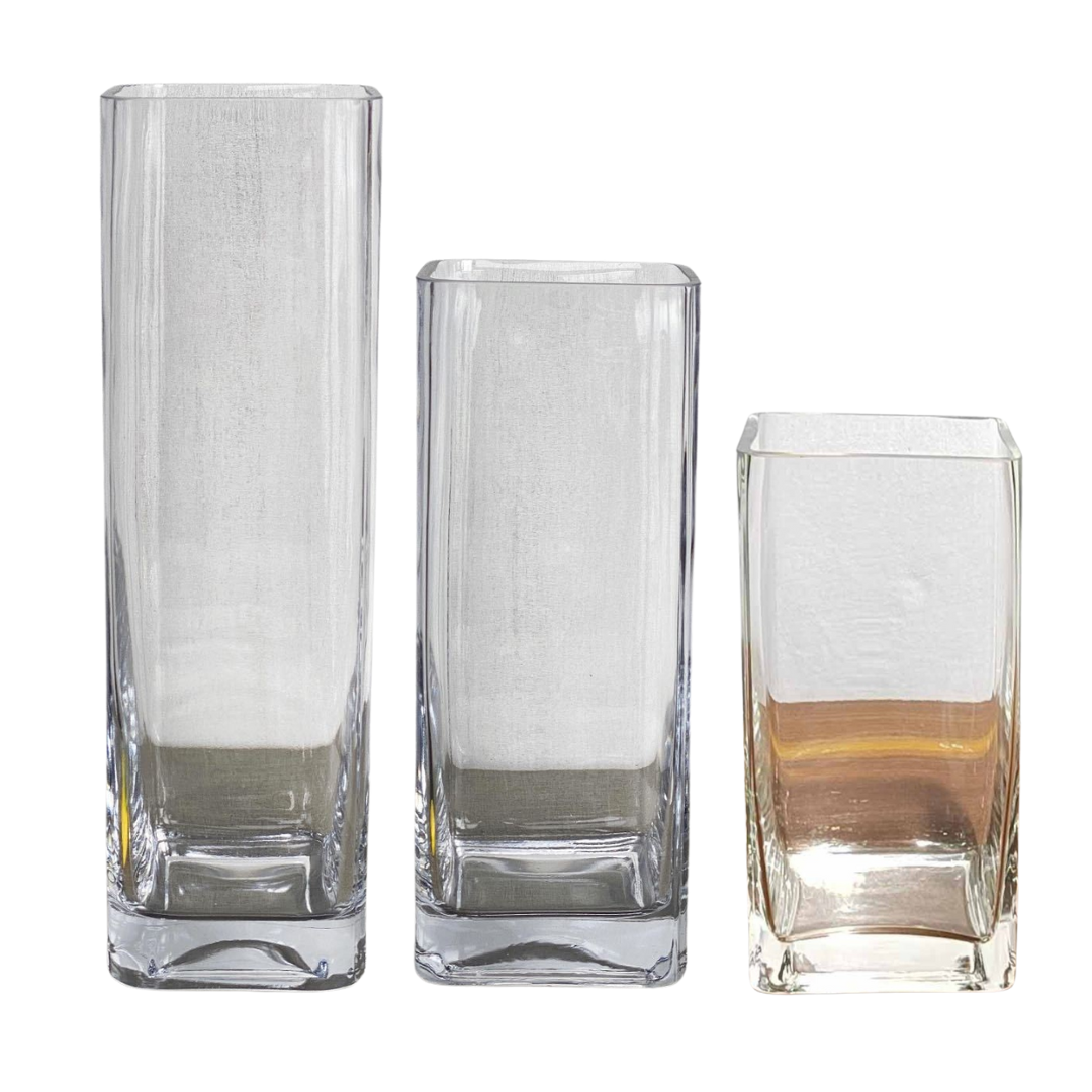 Square Glass Vases