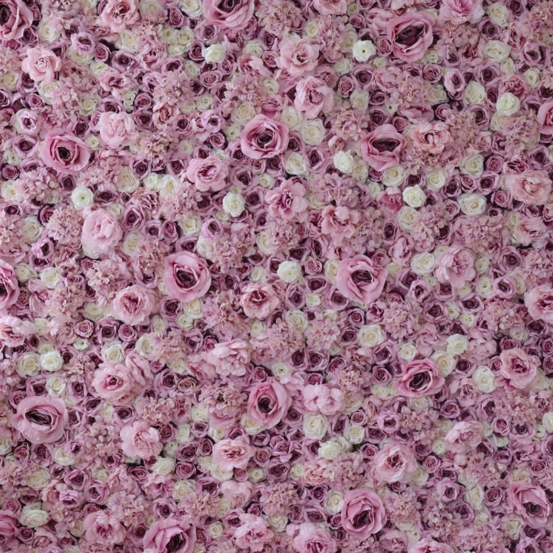 Pink Passion Flower Wall