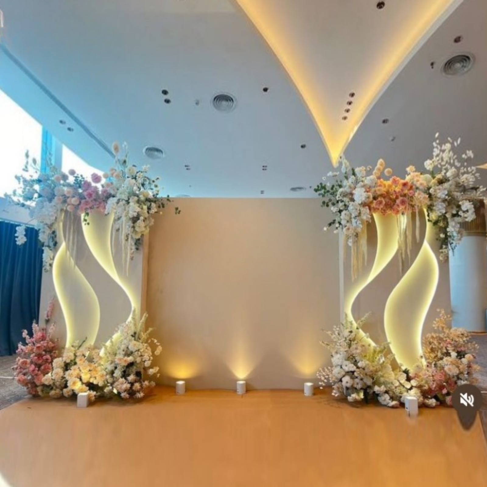 Flowing LED Backdrop