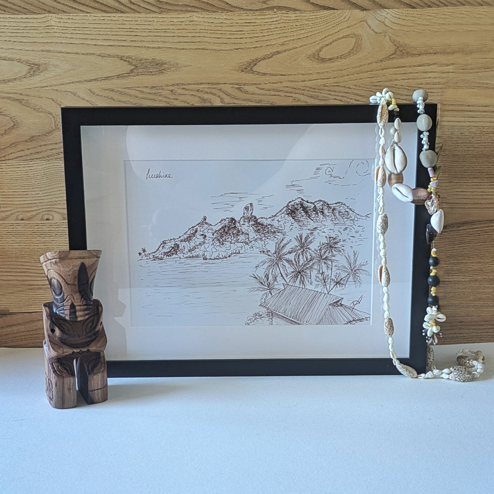 Huahine : baie de Maroe