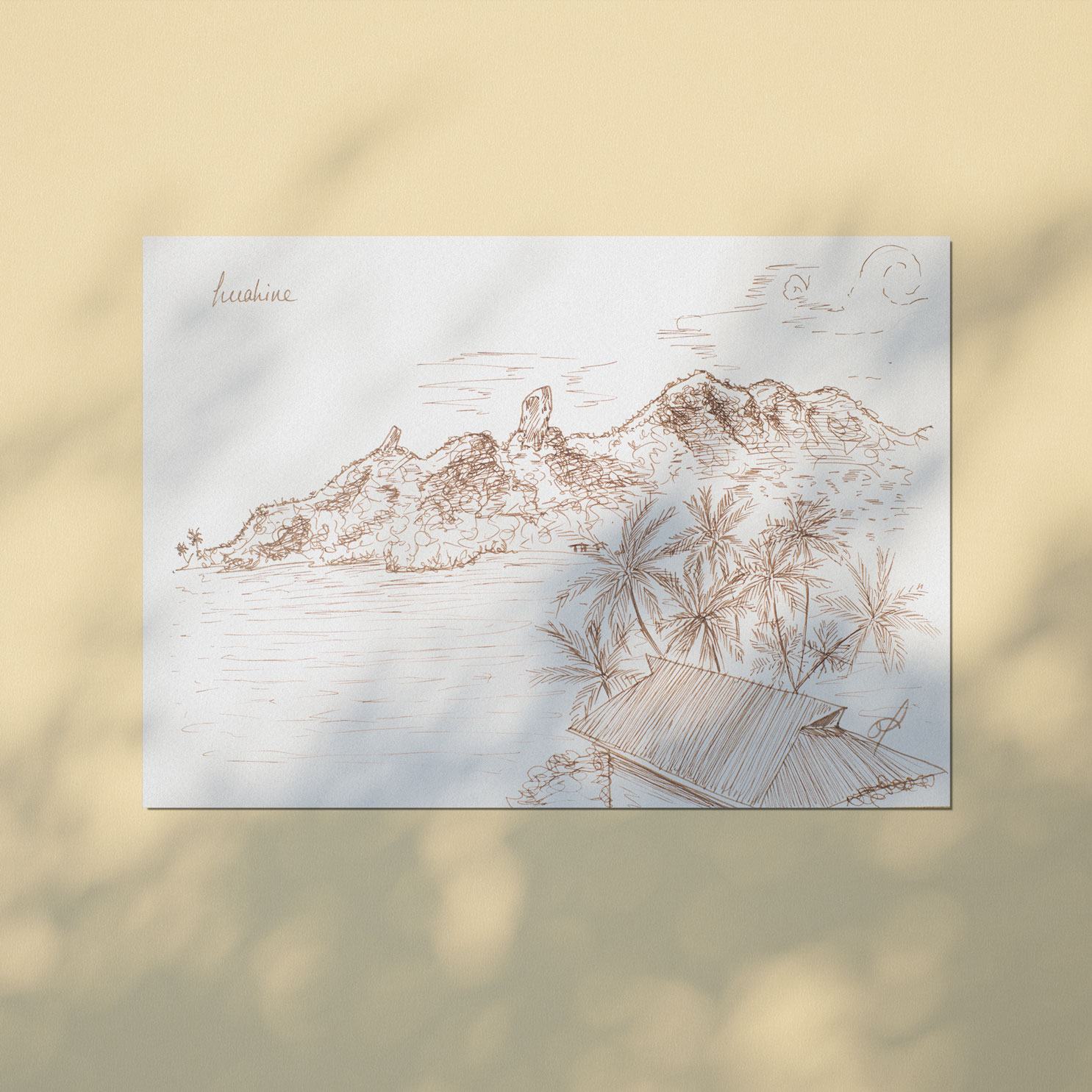 Huahine : baie de Maroe