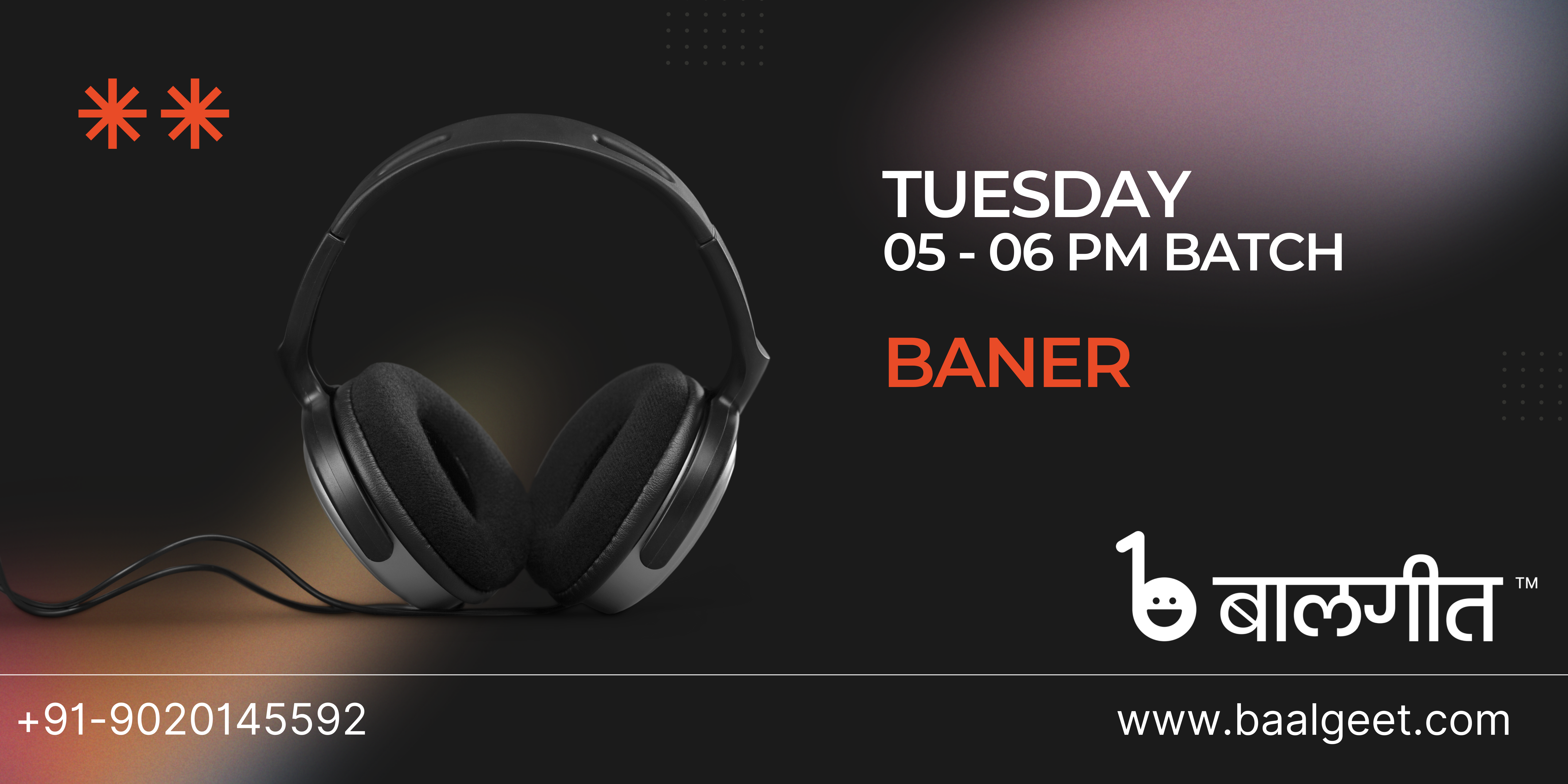 Baner Tuesday 5-6 PM