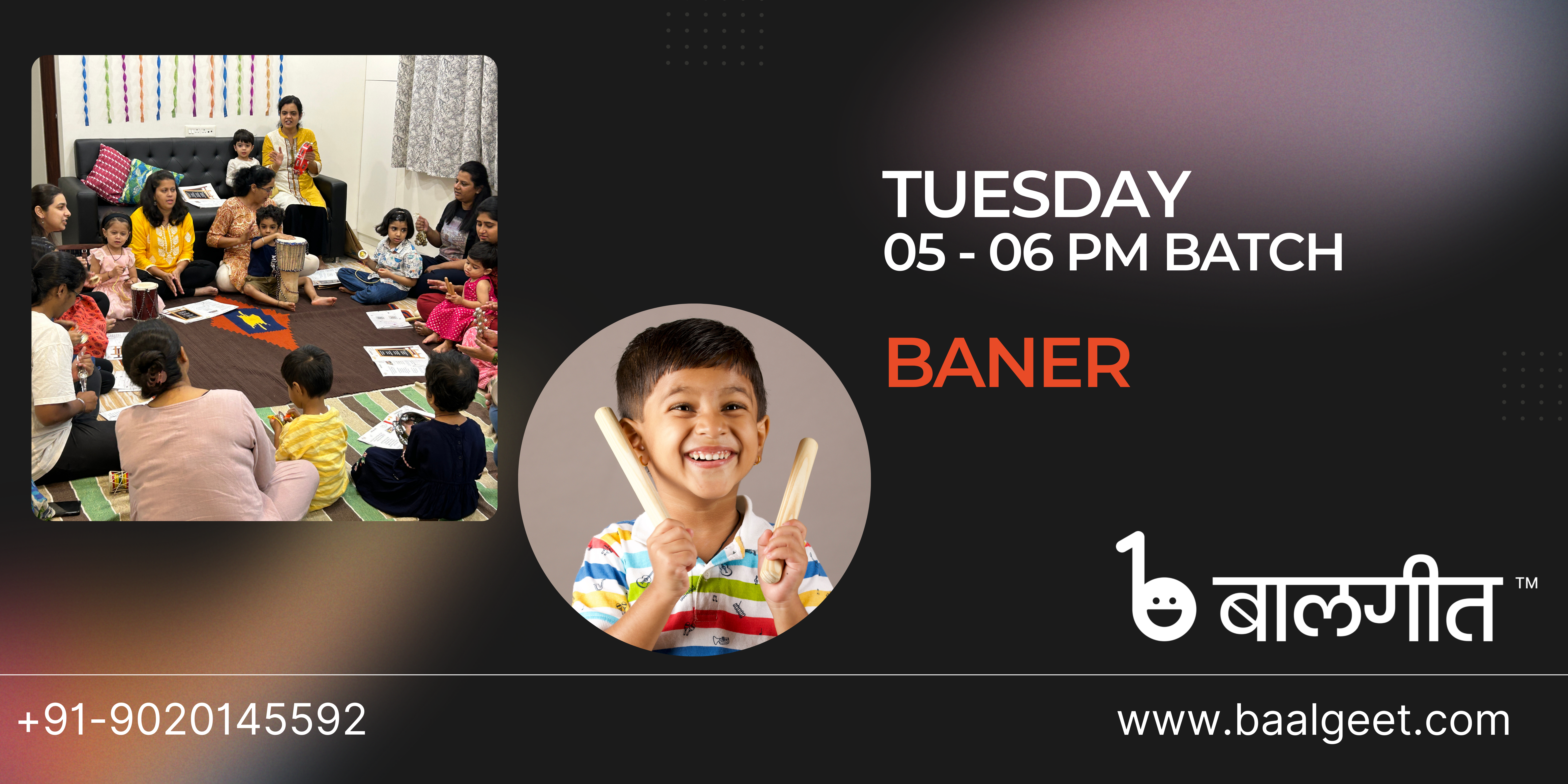 Baner Tuesday 5-6 PM