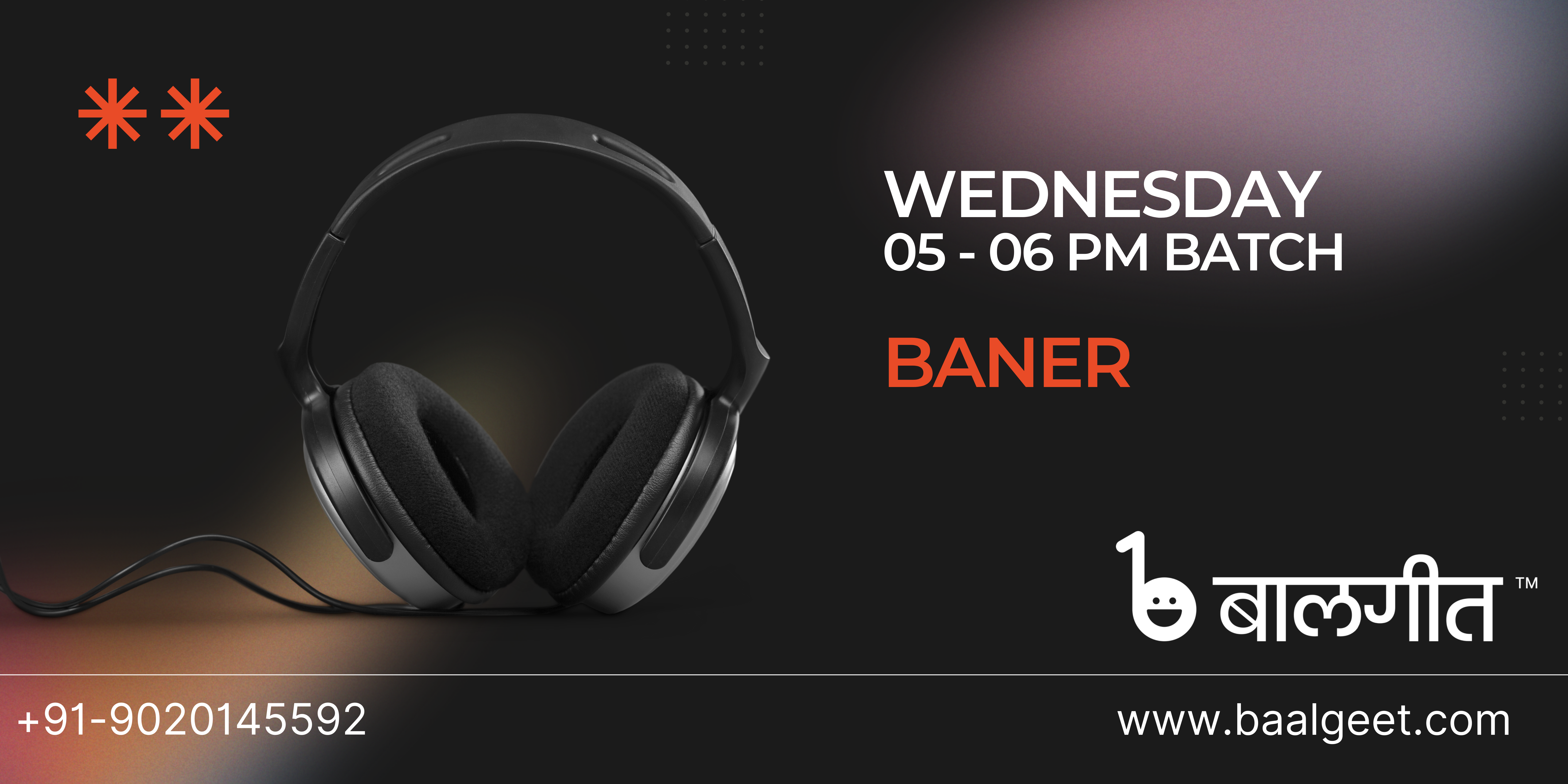 Baner Wednesday 5-6 PM
