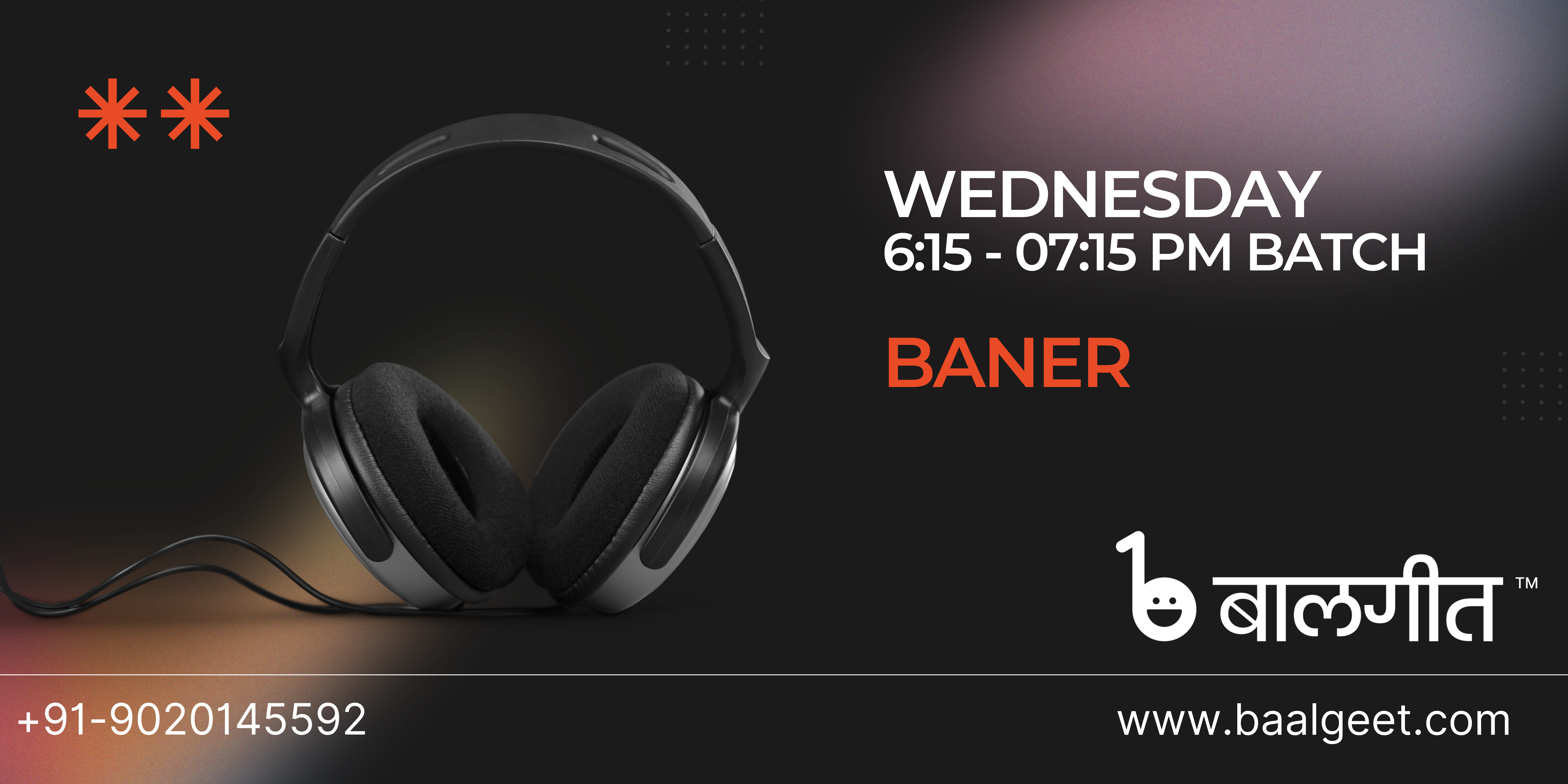 Baner Wednesday 6:15-7:15 PM