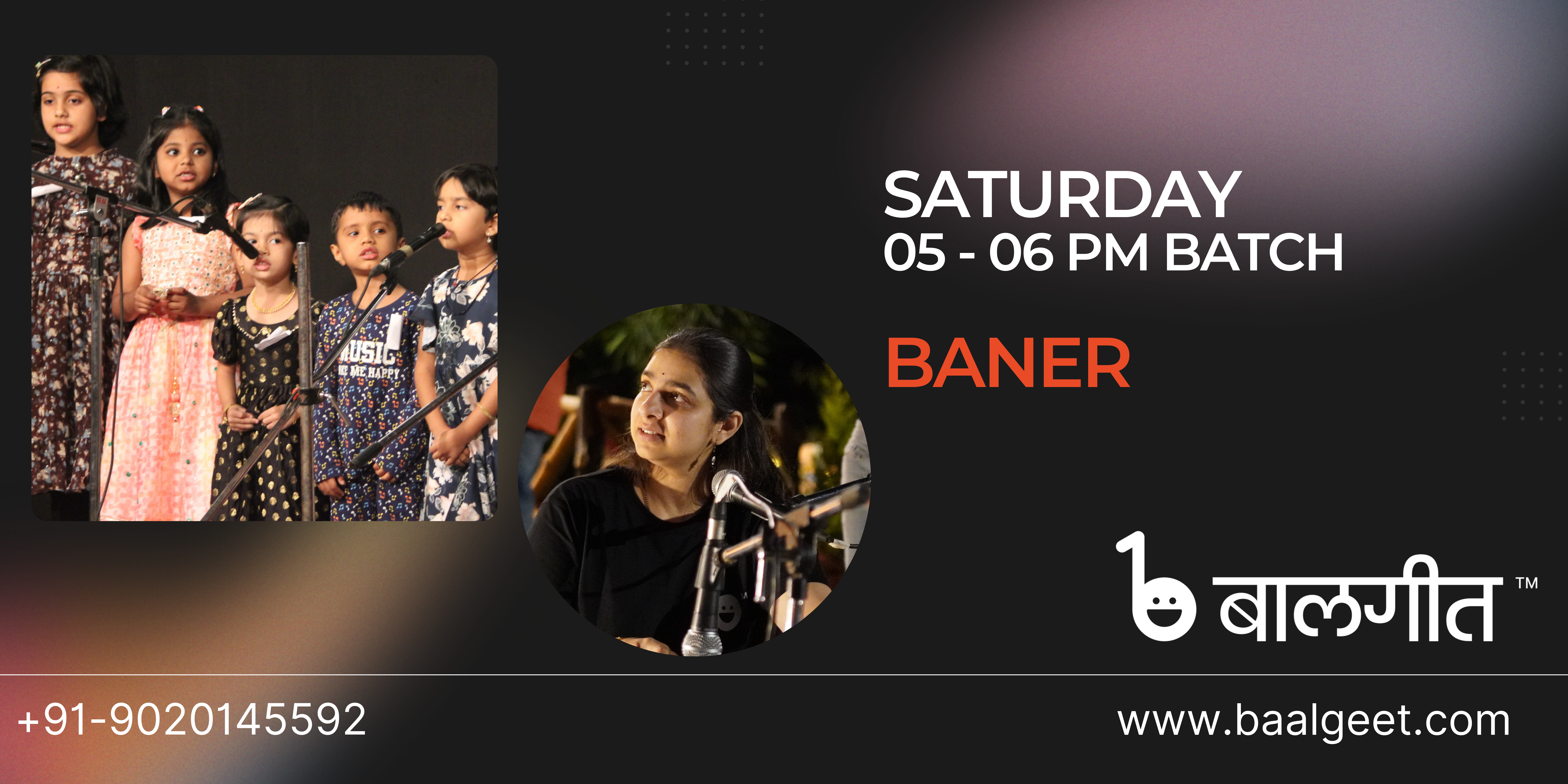 Baner Saturday 5-6 PM
