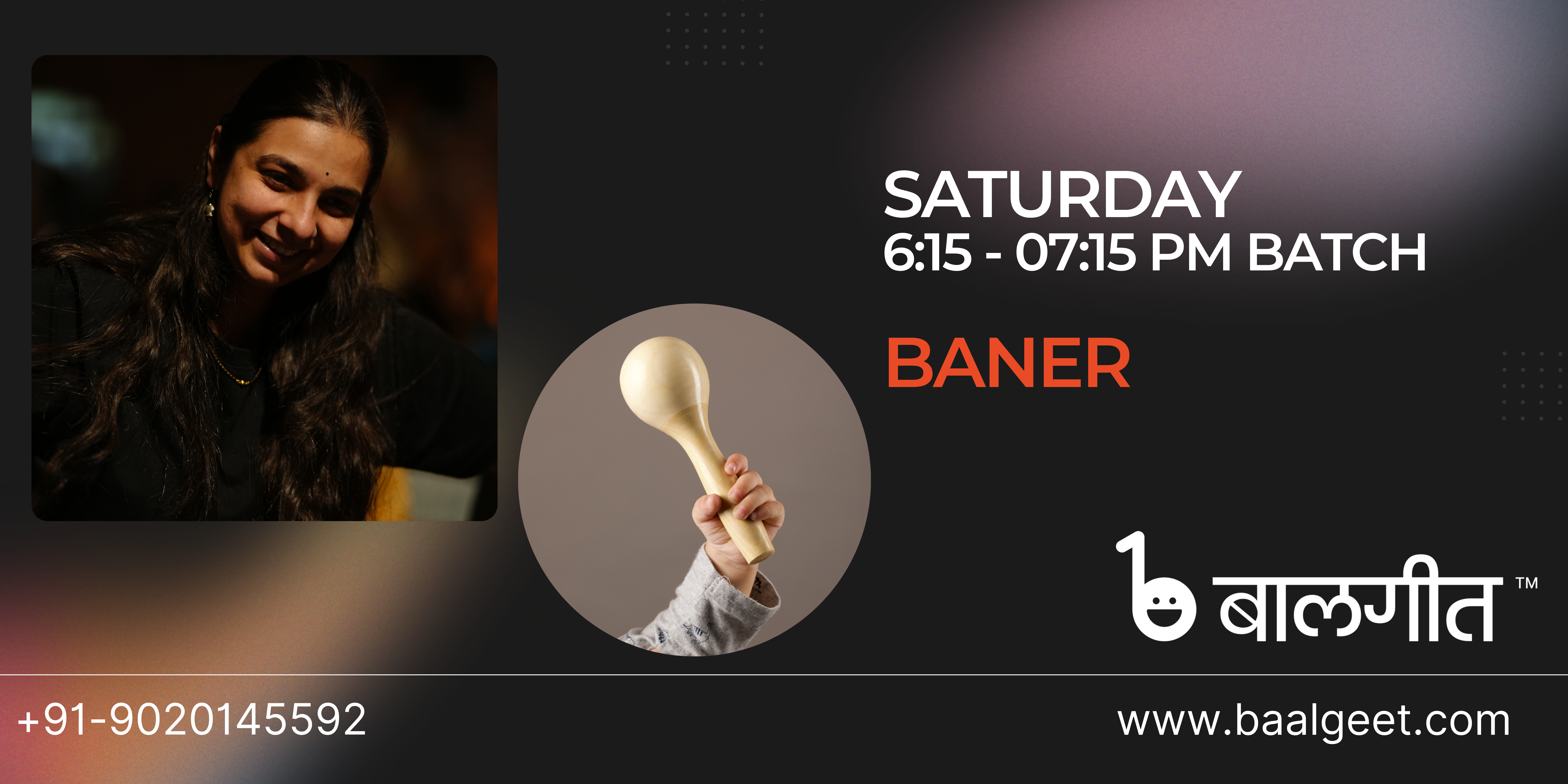 Baner Saturday 6:15-7:15 PM