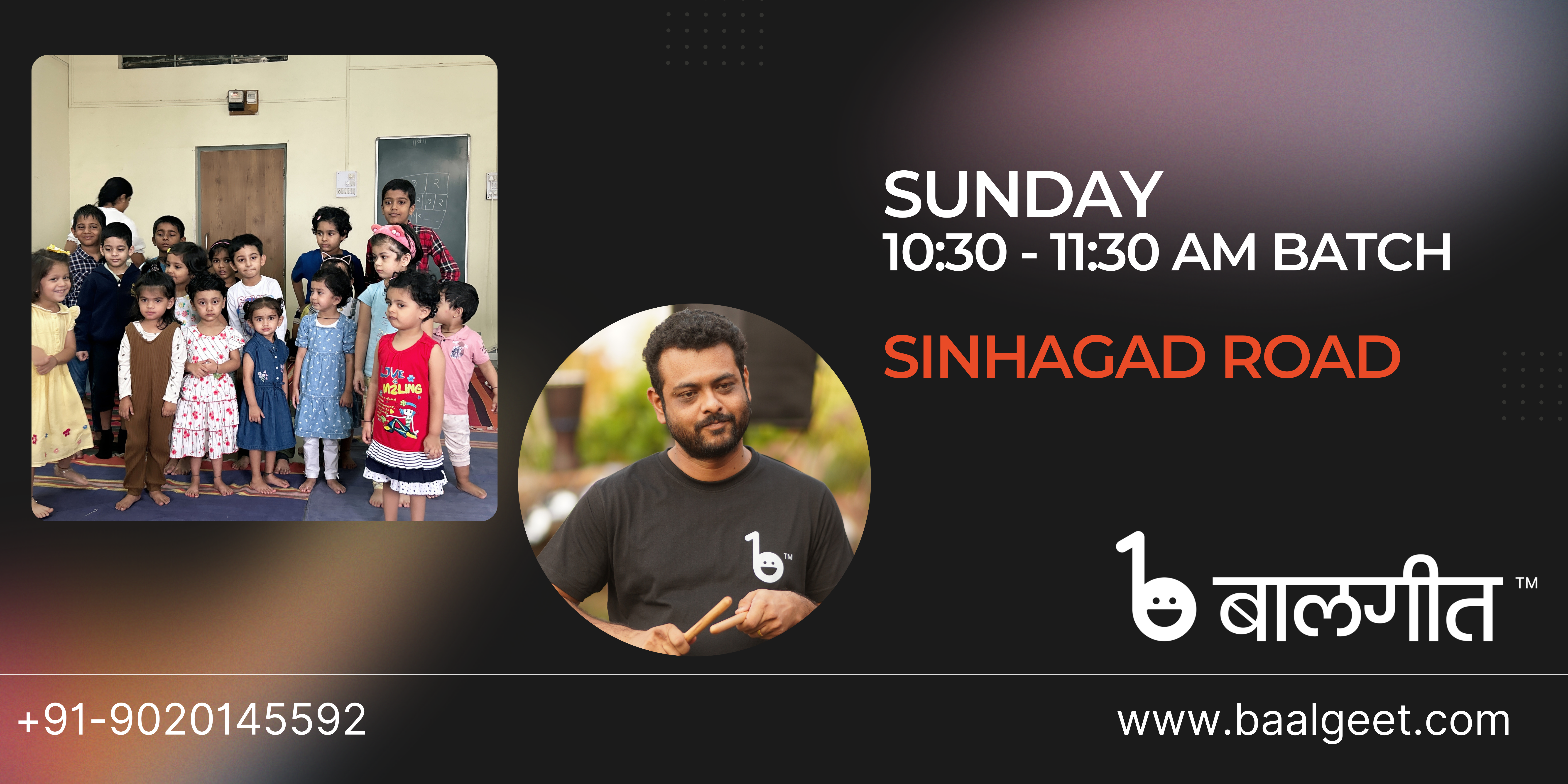 Sinhgad Road Sunday 10:30-11:30 AM