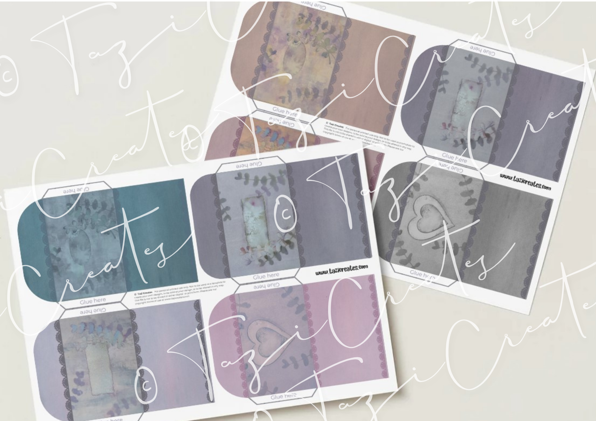 Tazi Creates Mini Envelopes for Journals, Scrapbooks and Papercraft Projects