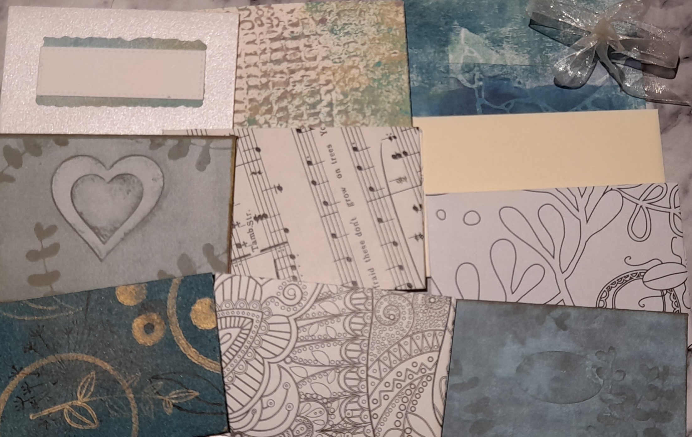 Mini Positive Vibes Bundle with mini envelopes, card fronts, fussy cuts, sentiments & embellishments