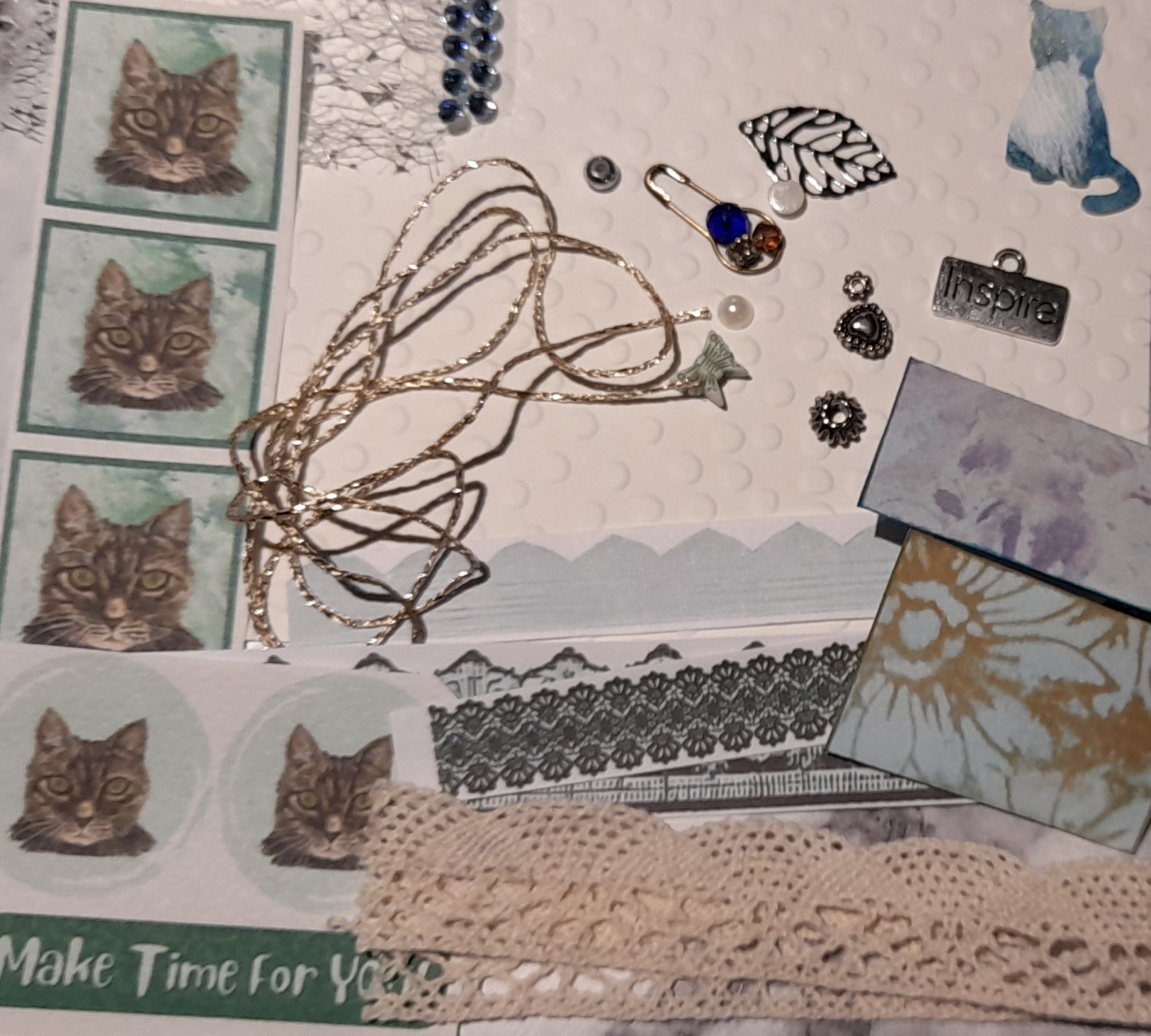 Mini Positive Vibes Bundle with mini envelopes, card fronts, fussy cuts, sentiments & embellishments