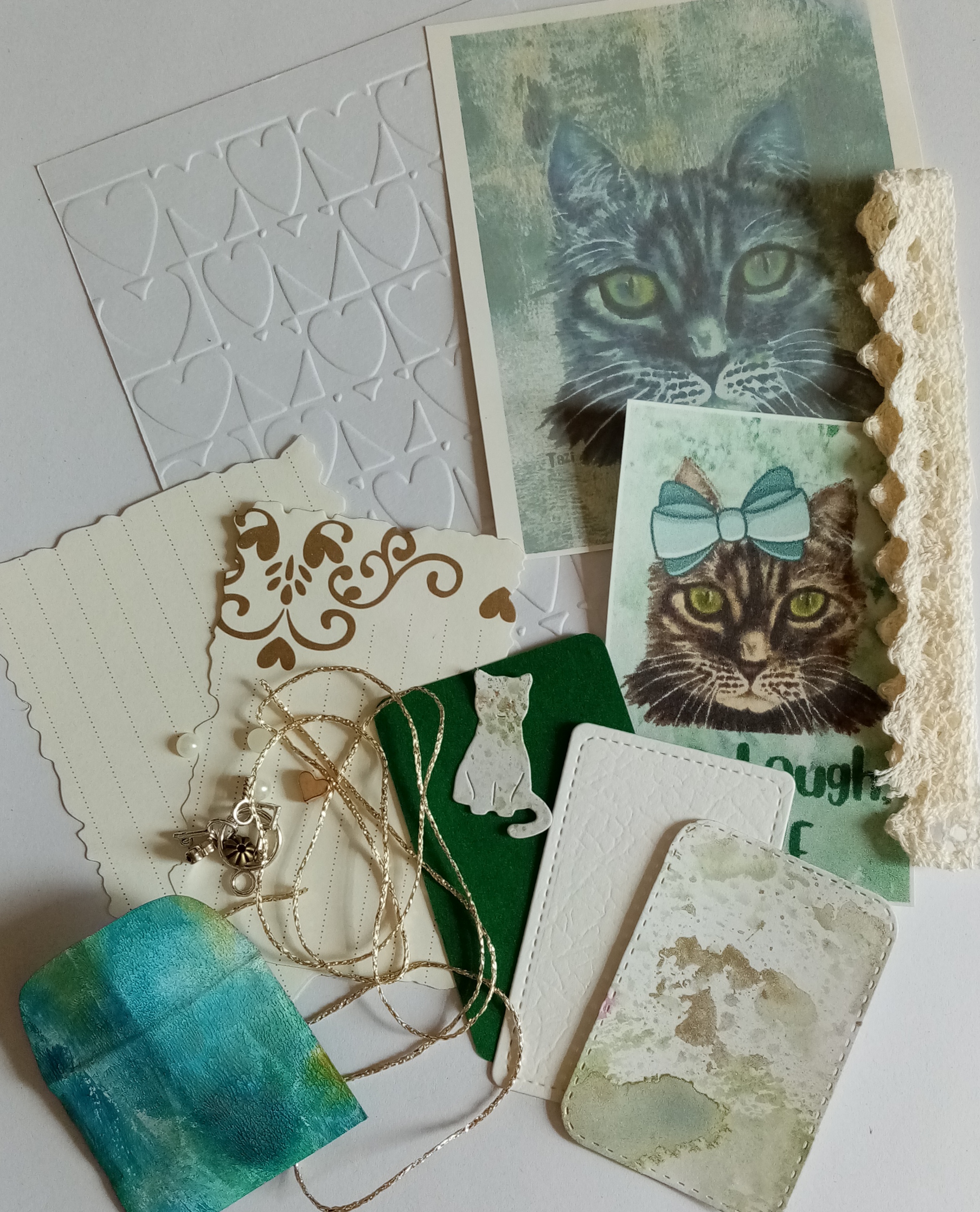 Mini Positive Vibes Bundle with mini envelopes, card fronts, fussy cuts, sentiments & embellishments