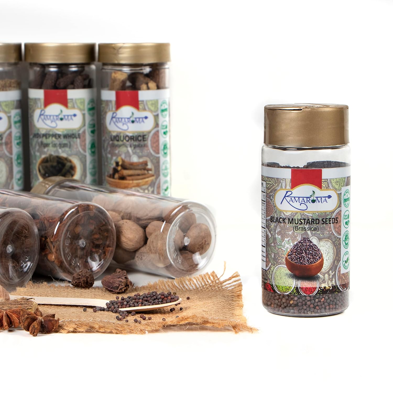 Ramaroma Mustard Seeds 4oz (113g) All Natural 