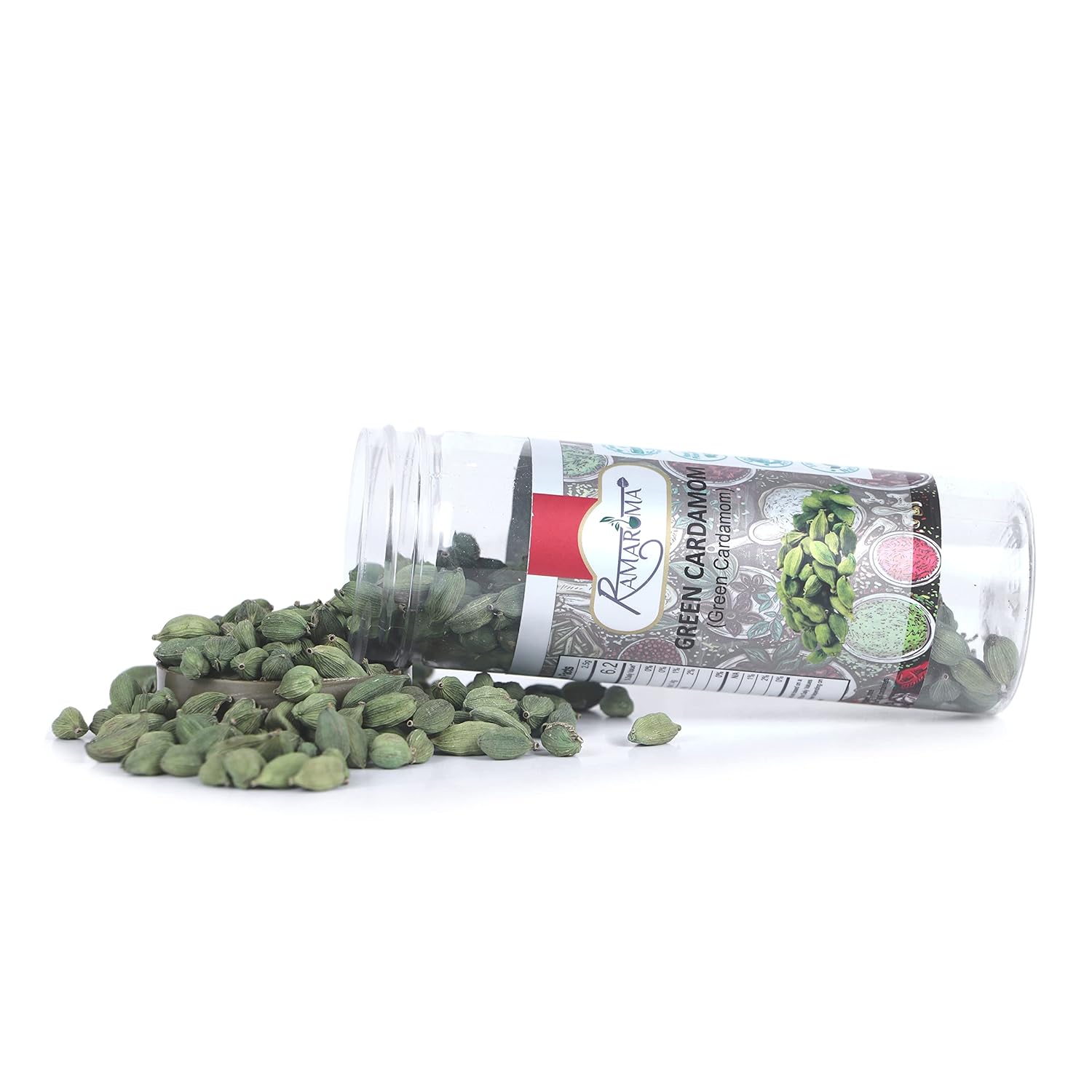 Ramaroma Green Cardamom Pods Spice (Hari Elachi) 3oz (85g)