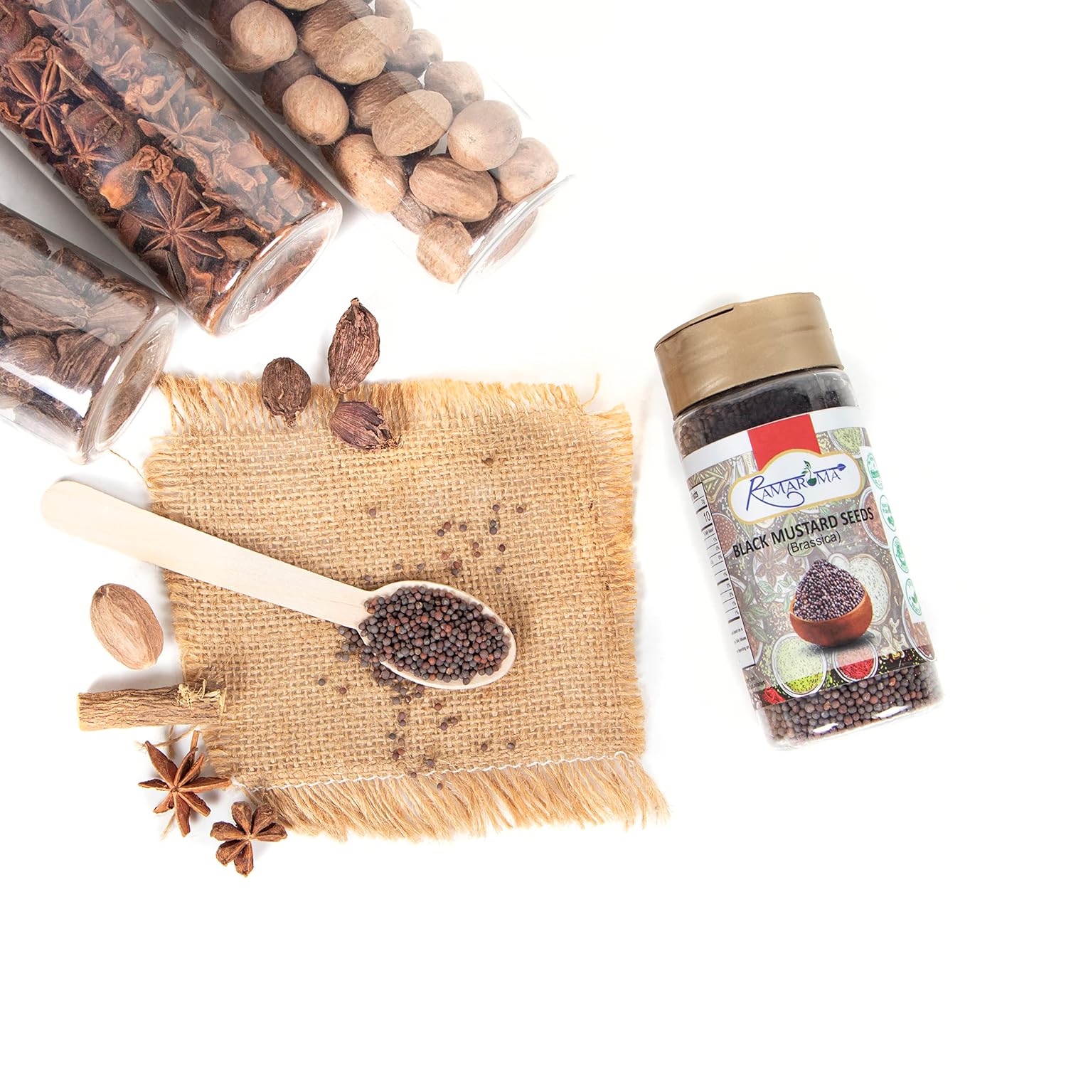 Ramaroma Mustard Seeds 4oz (113g) All Natural 