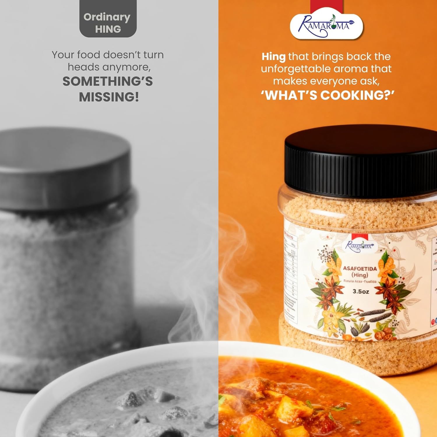 Ramaroma Asafetida (Hing) Ground 3.5oz (100g)