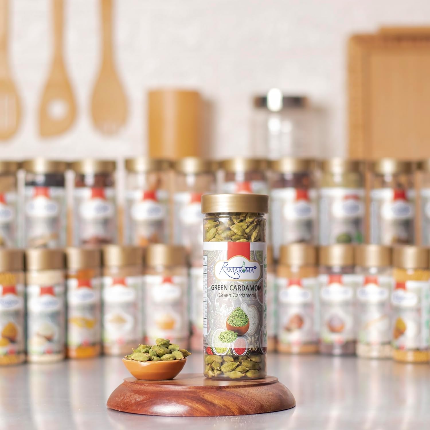 Ramaroma Green Cardamom Pods Spice (Hari Elachi) 3oz (85g)