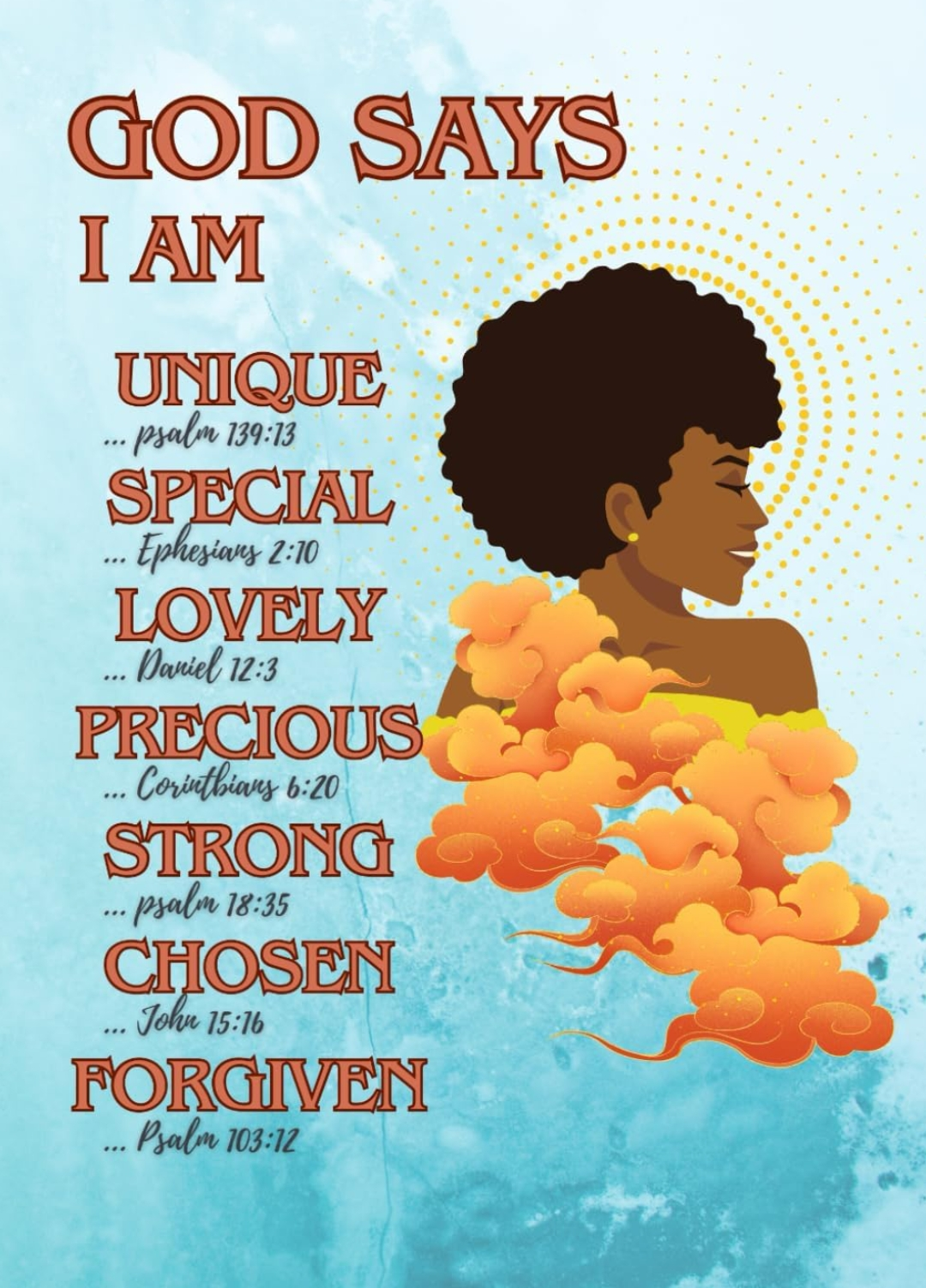 "God Says I am.." blank journal