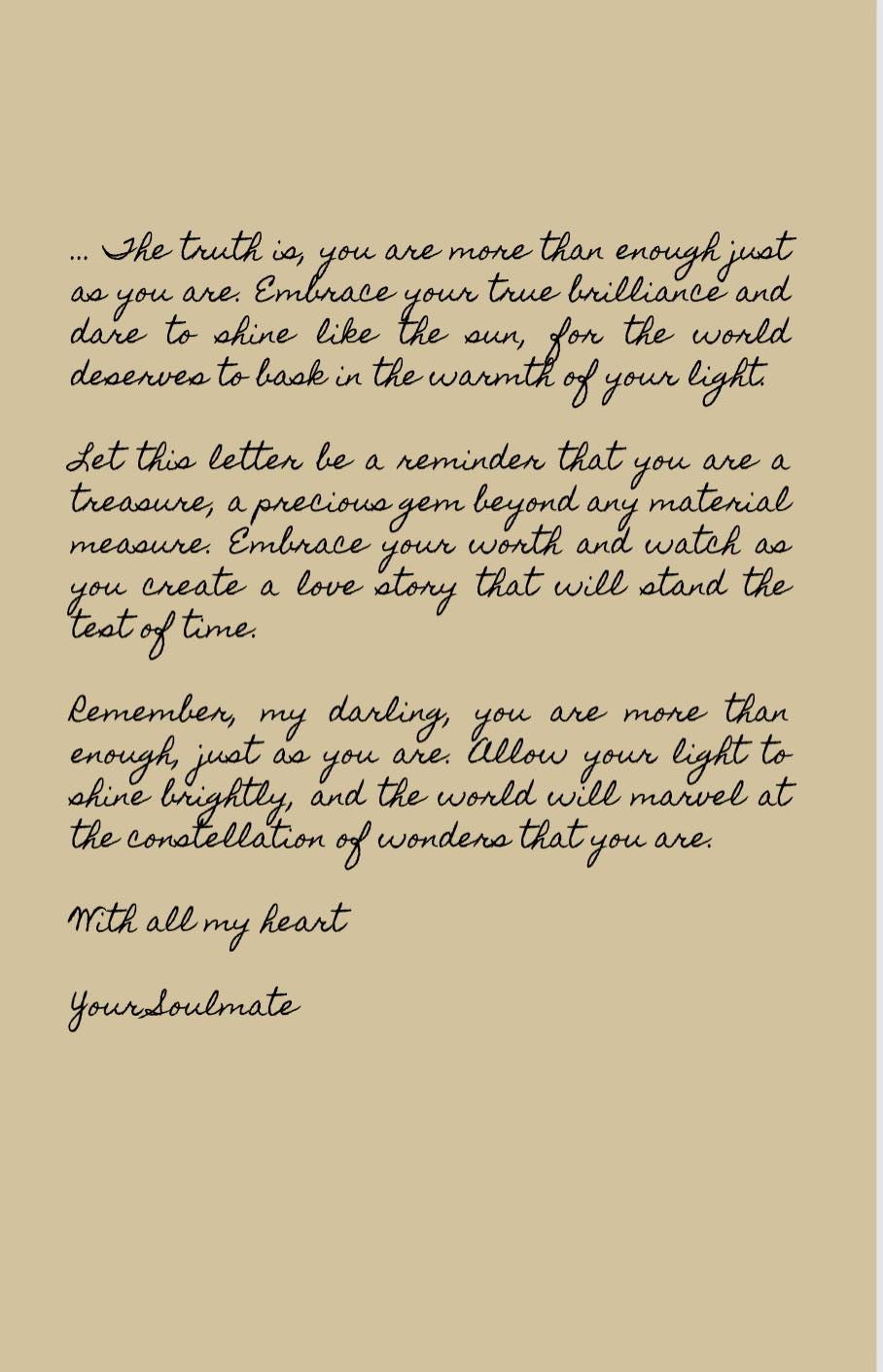 Love Letters From Your Soulmate