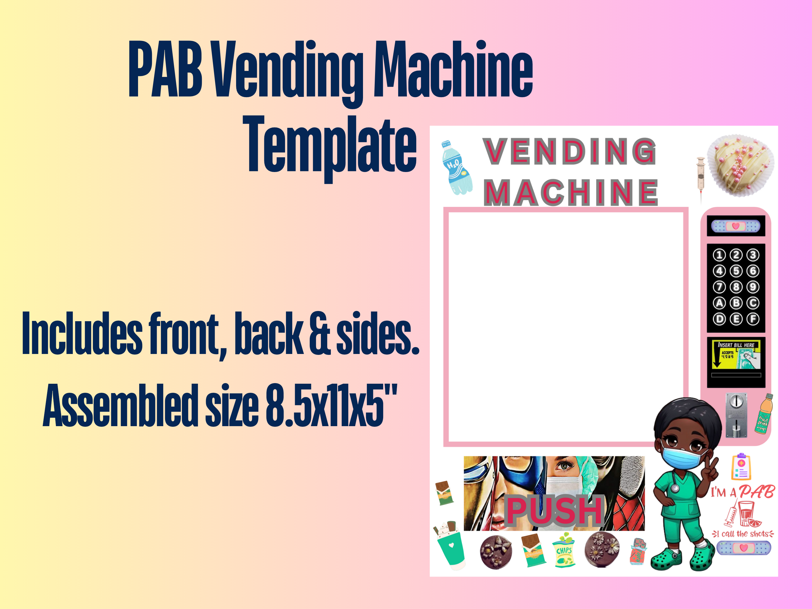 Ready to Print PAB Vending Machine Template