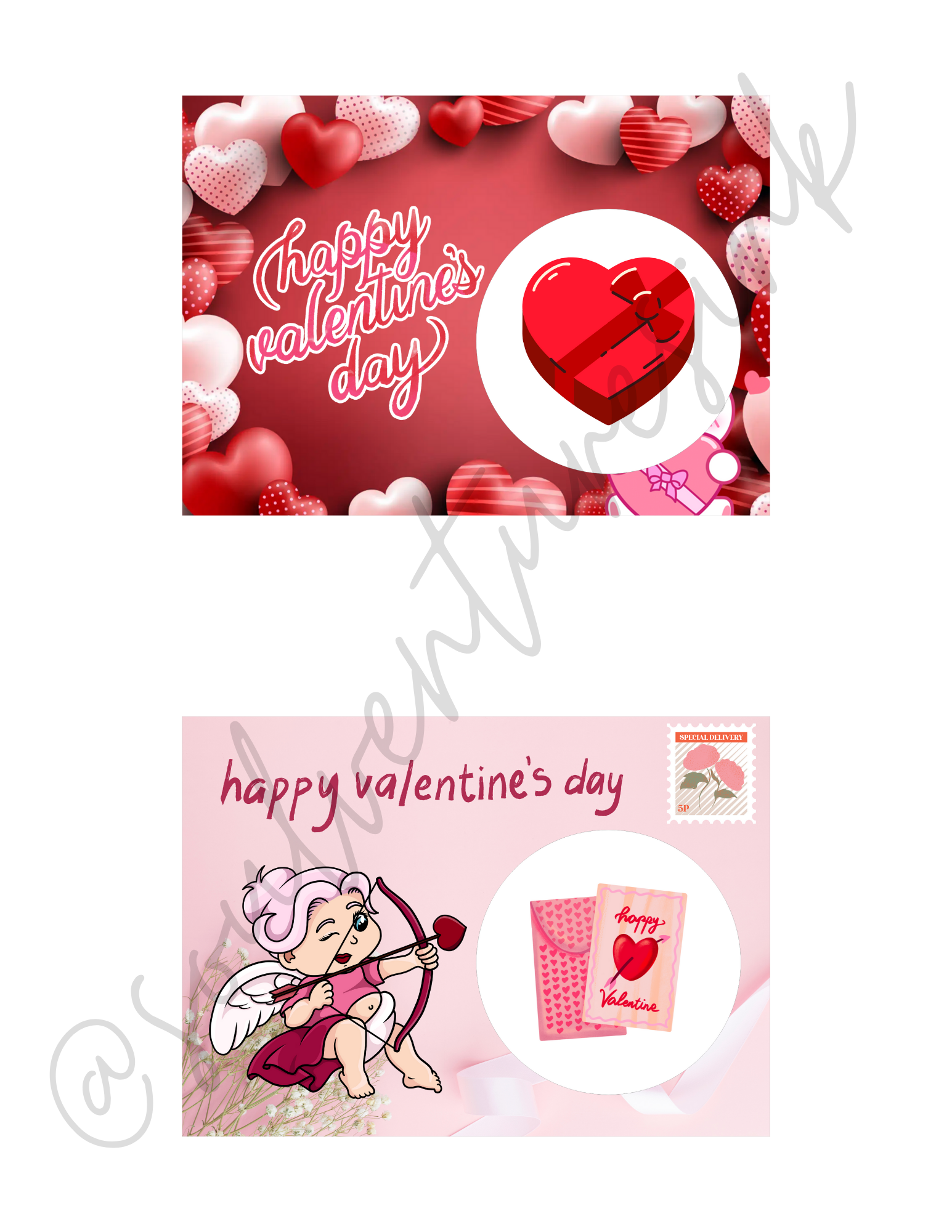 Ready to Print Valentine's Day candy cards