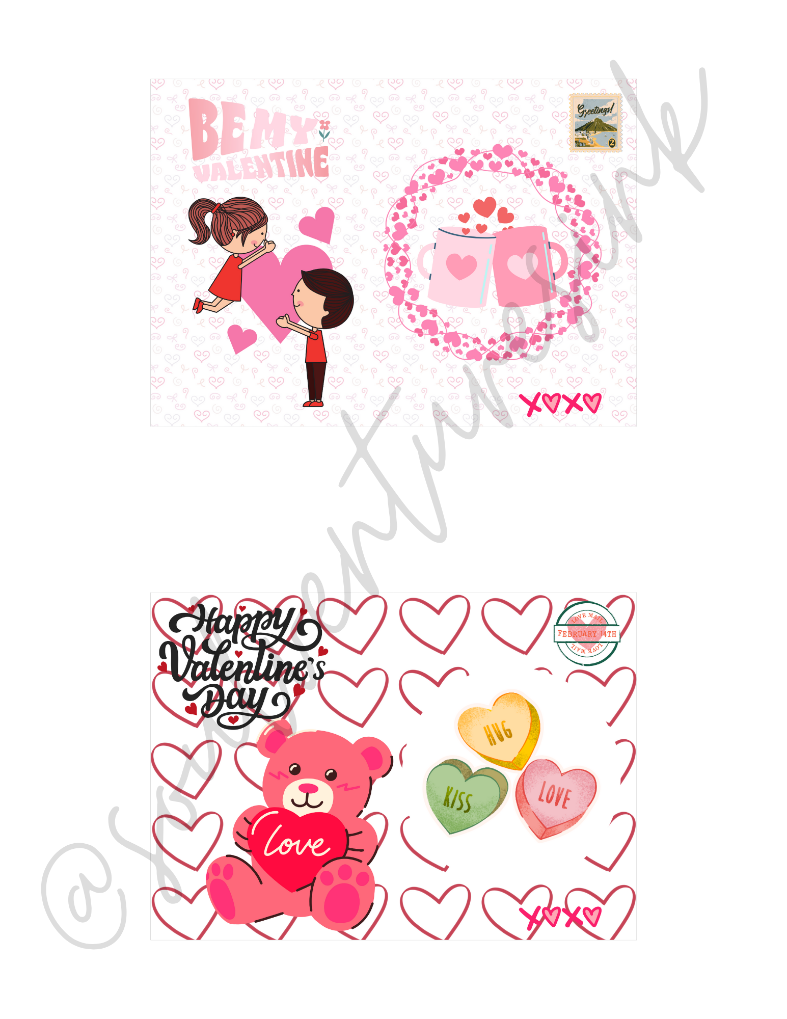 Ready to Print Valentine's Day candy cards